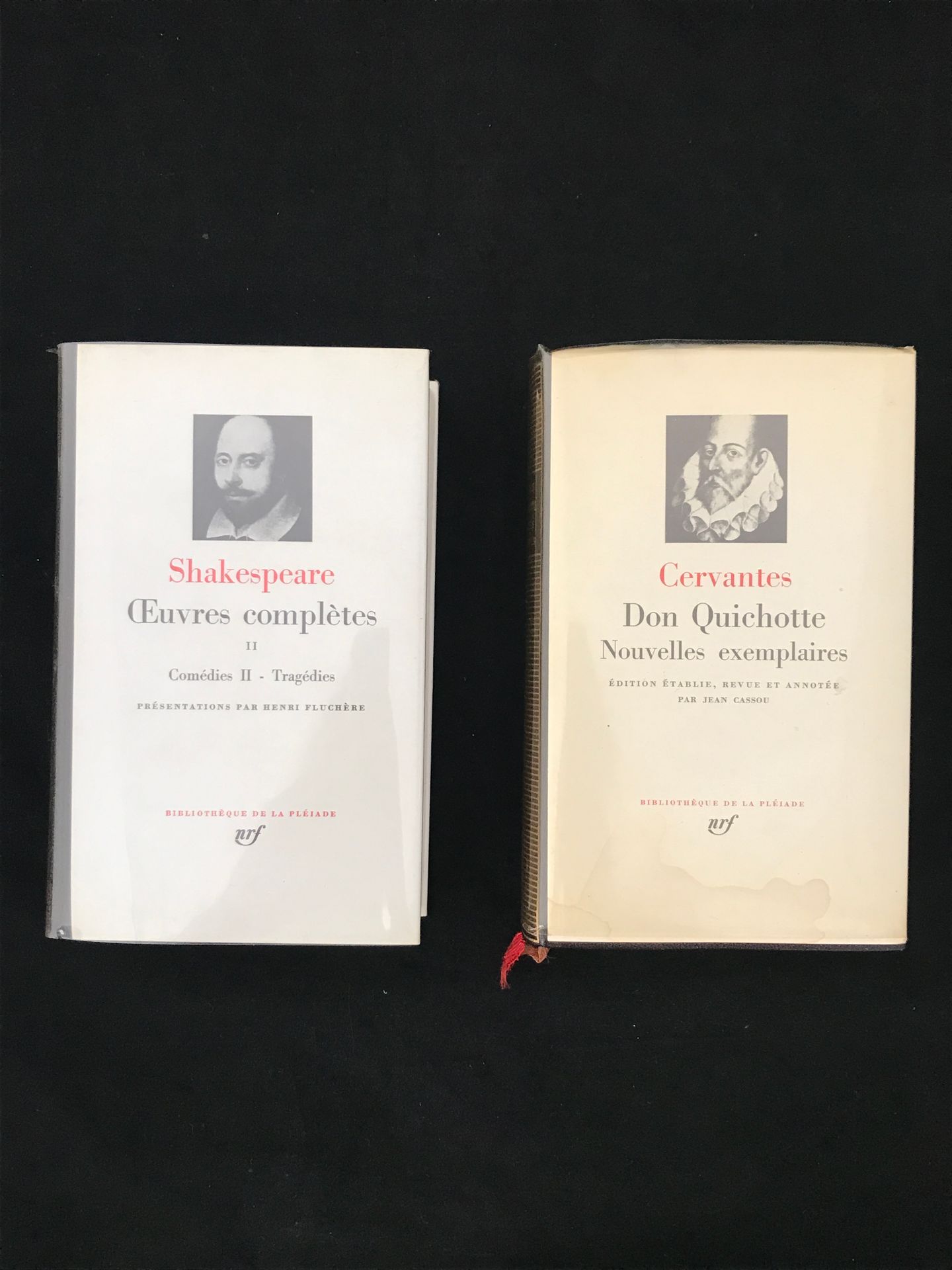 Null La Pléiade, set of two volumes comprising: 

- SHAKESPEARE, "Œuvres Complèt&hellip;