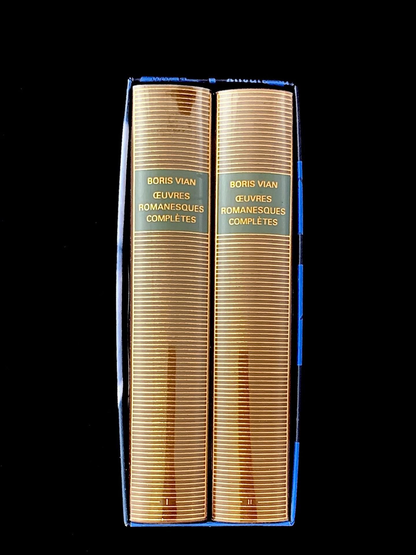 Null Pleiade, Boris VIAN, œuvre romanesque en 2 volumes, emboitage d'origine.