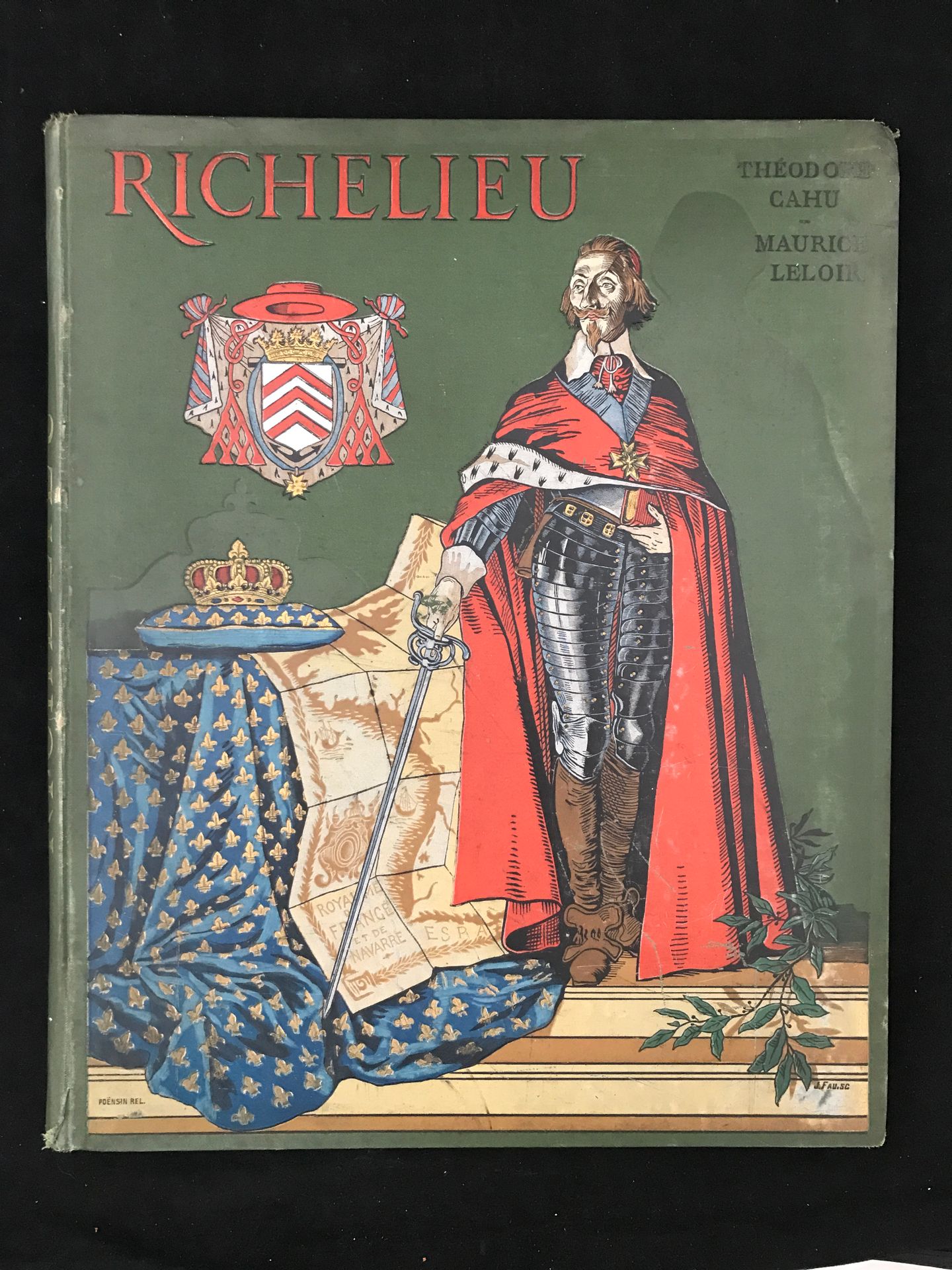 Null Théodore CAHU, Richelieu, illustré d'aquarelle en chromotypogravures par Ma&hellip;