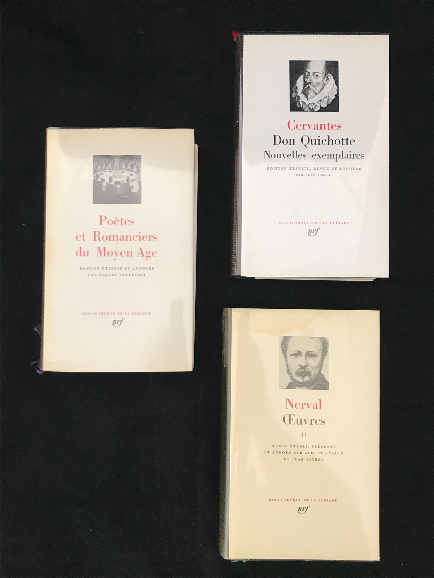 Null La Pléiade, bestehend aus drei Bänden, darunter: 

- CERVANTES "Don Quijote&hellip;