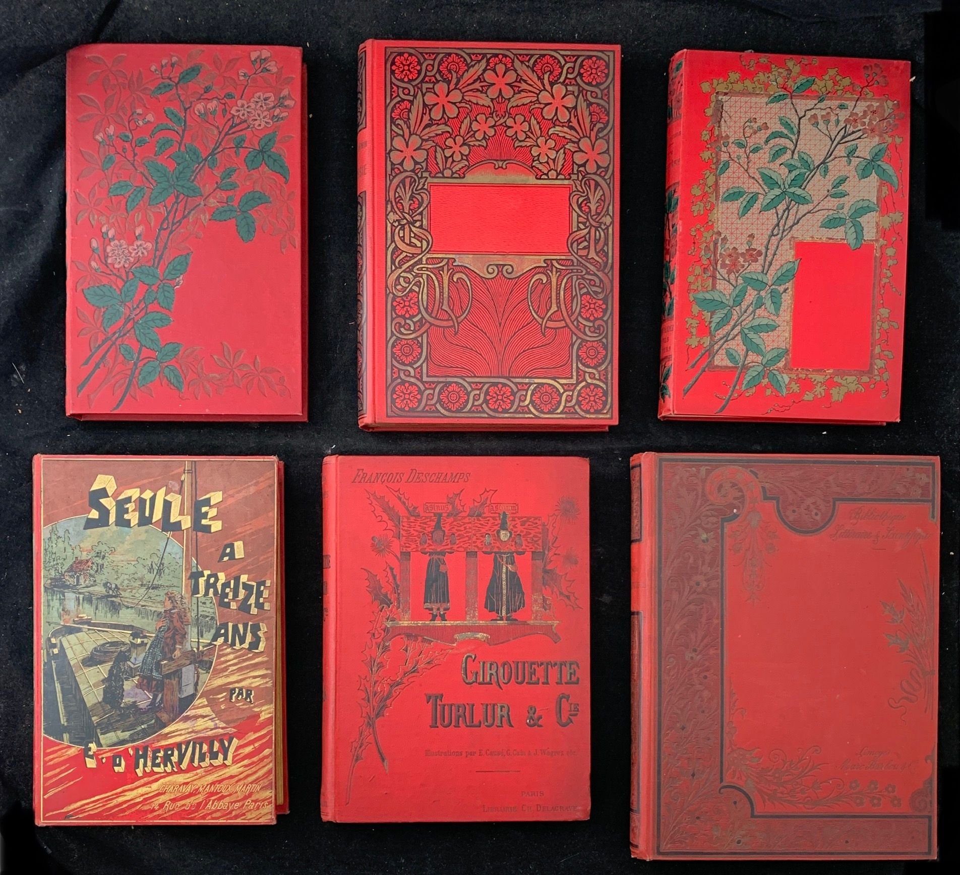 Null Hardbacks, suite of 6 volumes including: Un Mystère ou les deux Frères 1888&hellip;