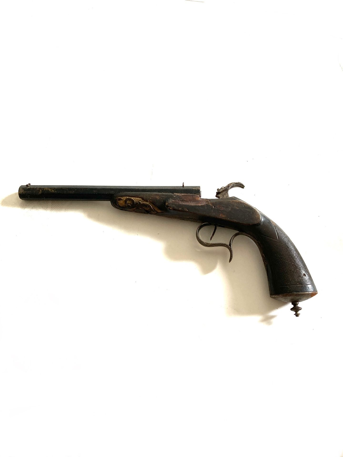 Null Pistolet de tir de salon système Flobert, calibre 5.5 mm, canon octogonal d&hellip;
