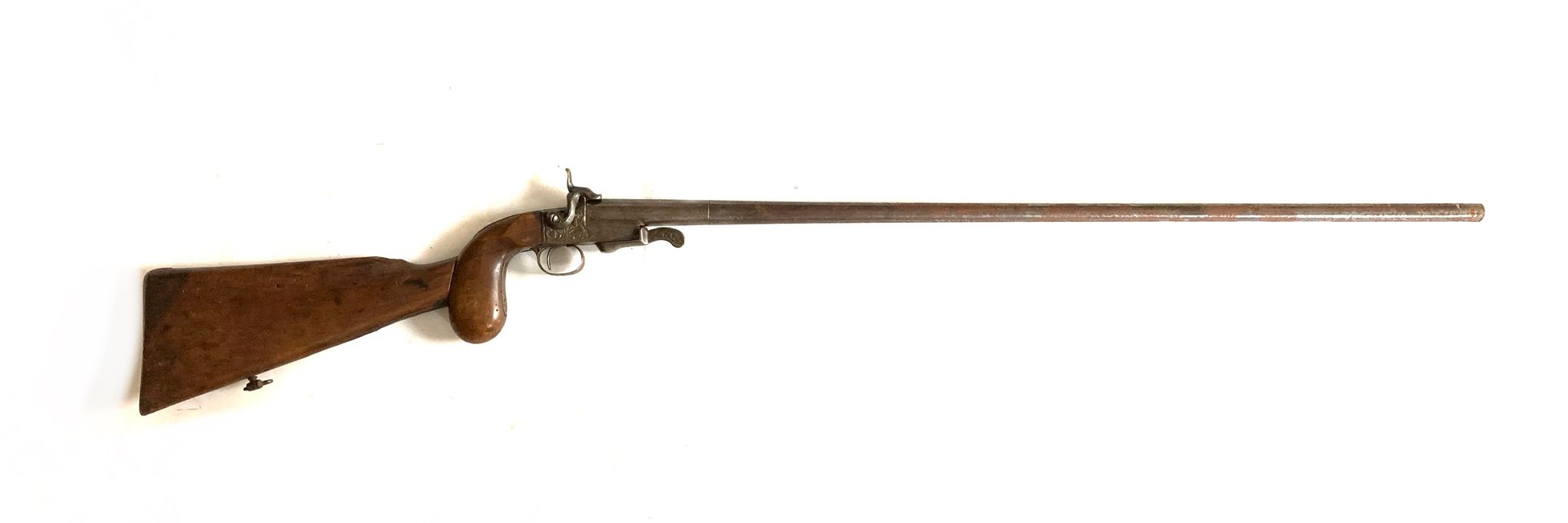 Null fusil « de braconnier, canon dévissable de 79 cm, calibre 14 mm à broche, o&hellip;