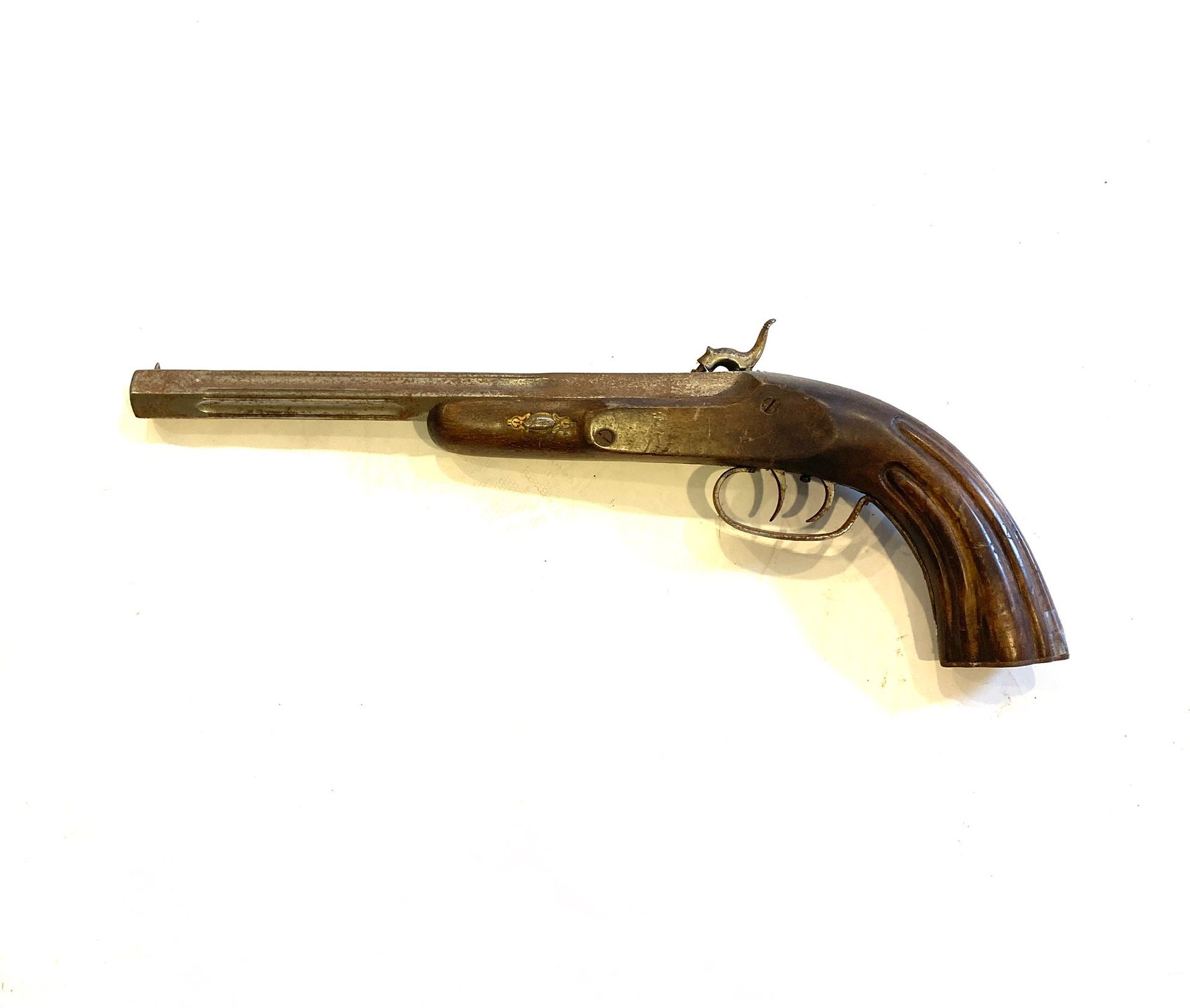 Null Pistolet de tir à percussion, canon octogonal de 27 cm, calibre .12 mm, ray&hellip;