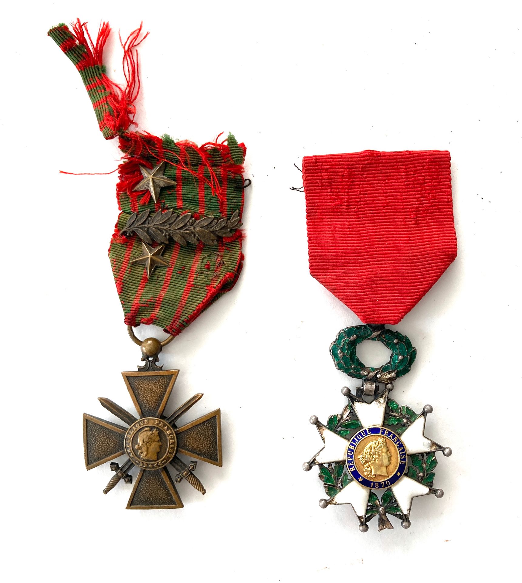 Null Ordres et décorations : Légion d’honneur, étoile de chevalier 36 mm, chocs &hellip;