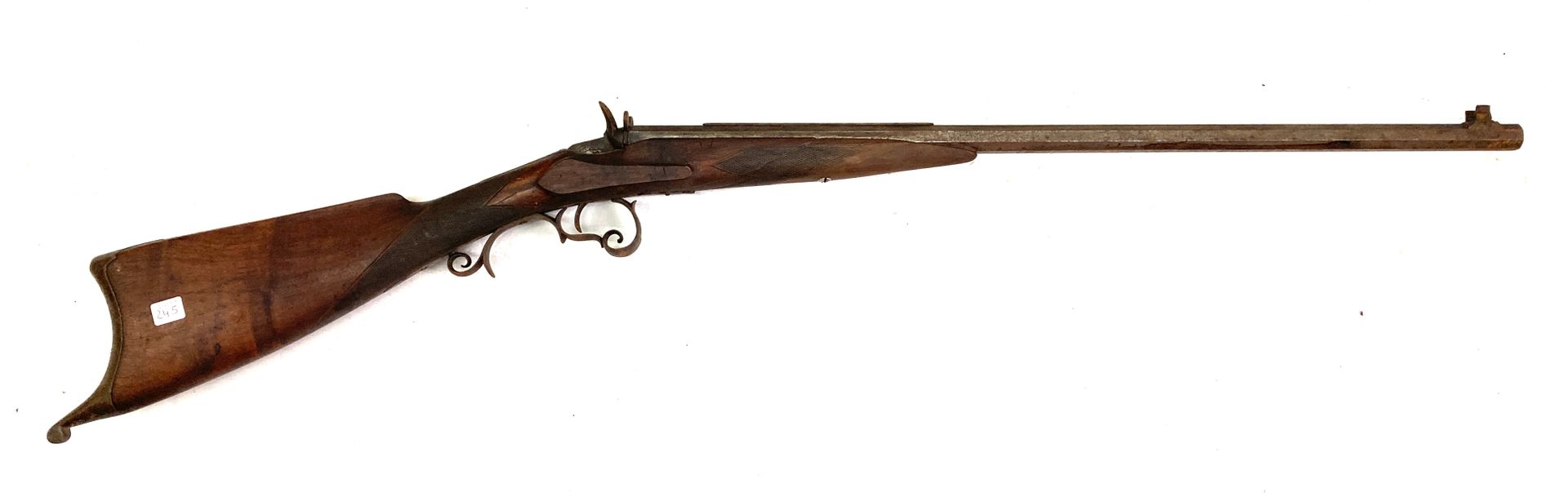 Null carabine système Flobert, calibre 6 mm, canon à pans de 67 cm avec guidon p&hellip;