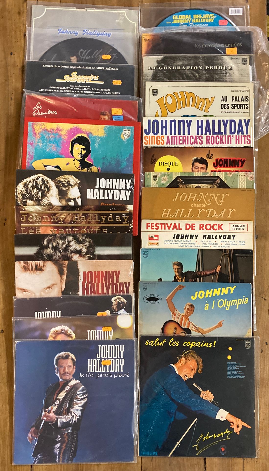 Johnny HALLYDAY Lot de 31 disques 33 tours, 3 pictures disc, 3 coffrets 33 tours&hellip;