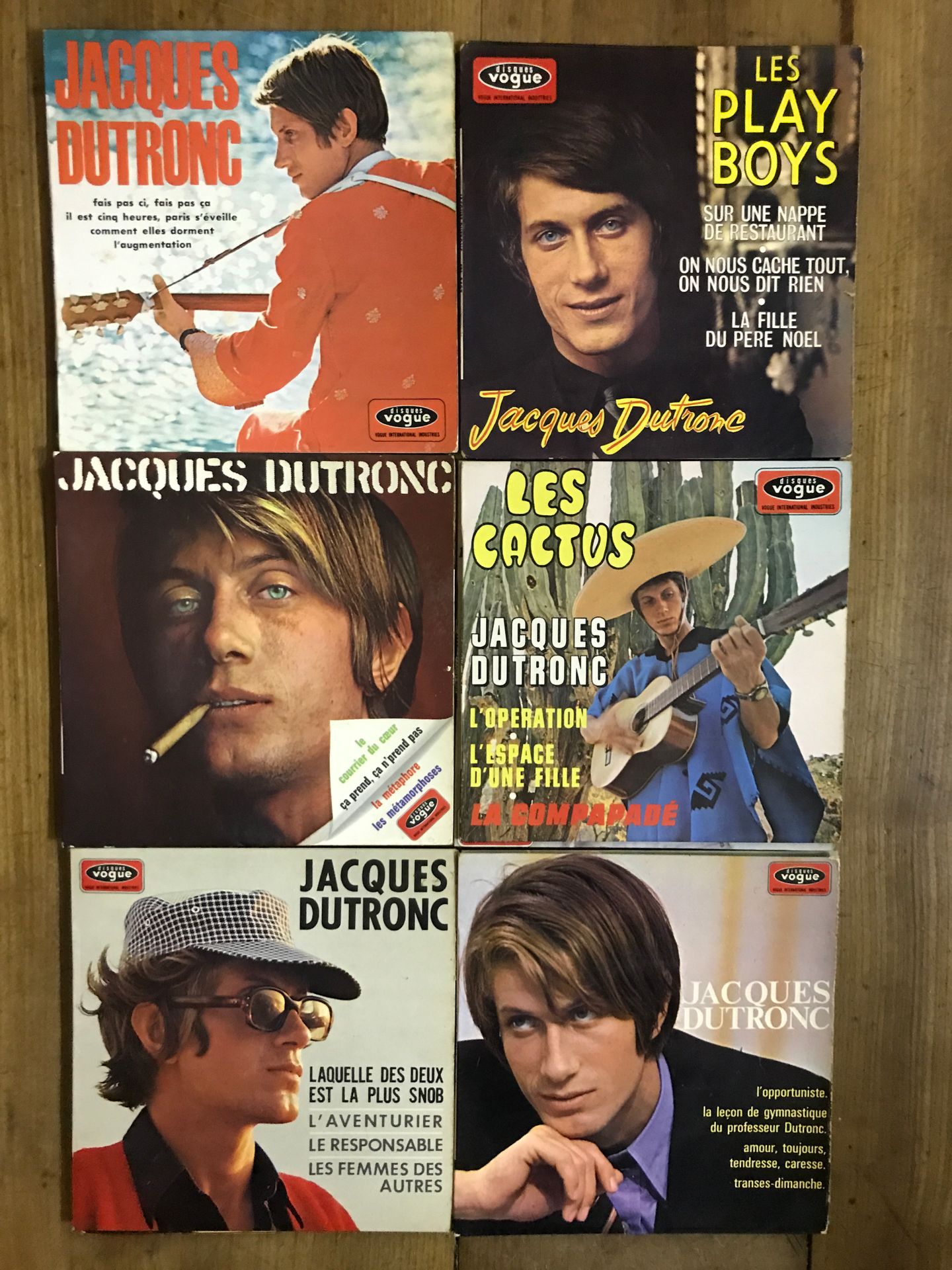 Jacques Dutronc Lot de 13 disques 45 tours 4 titres de Jacques Dutronc années 60&hellip;