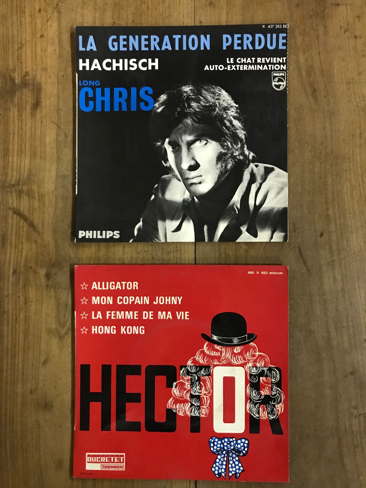 Long Chris, HECTOR Lot de 2 disques 45 tours 4 titres de "Long Chris" et "Hector&hellip;