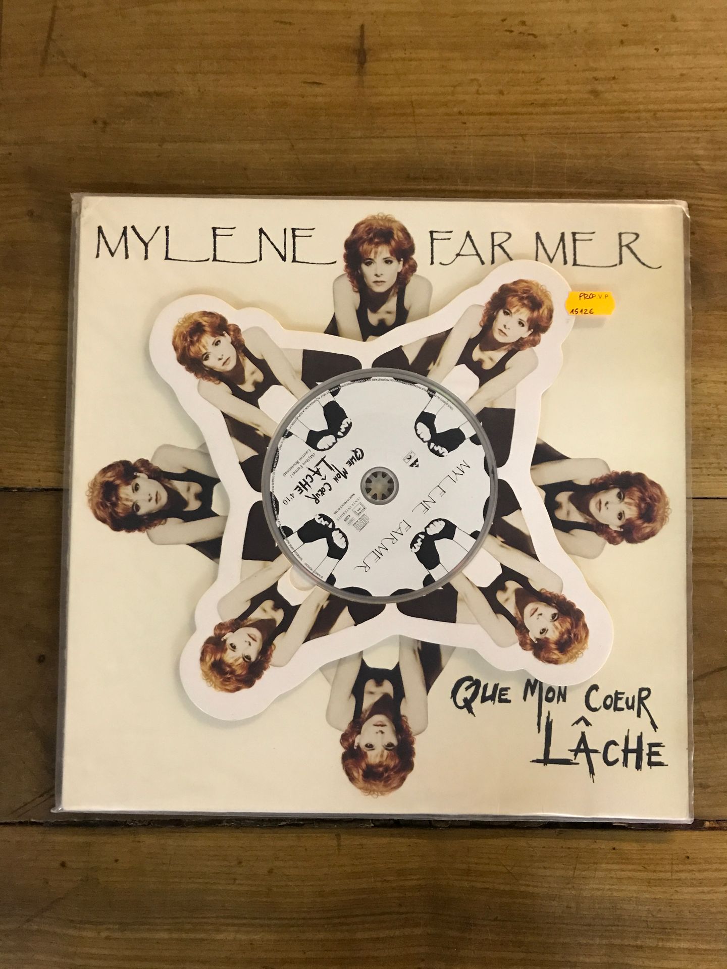 Mylène Farmer CD simple promo luxe support carton en forme de croix		 CD simple	&hellip;