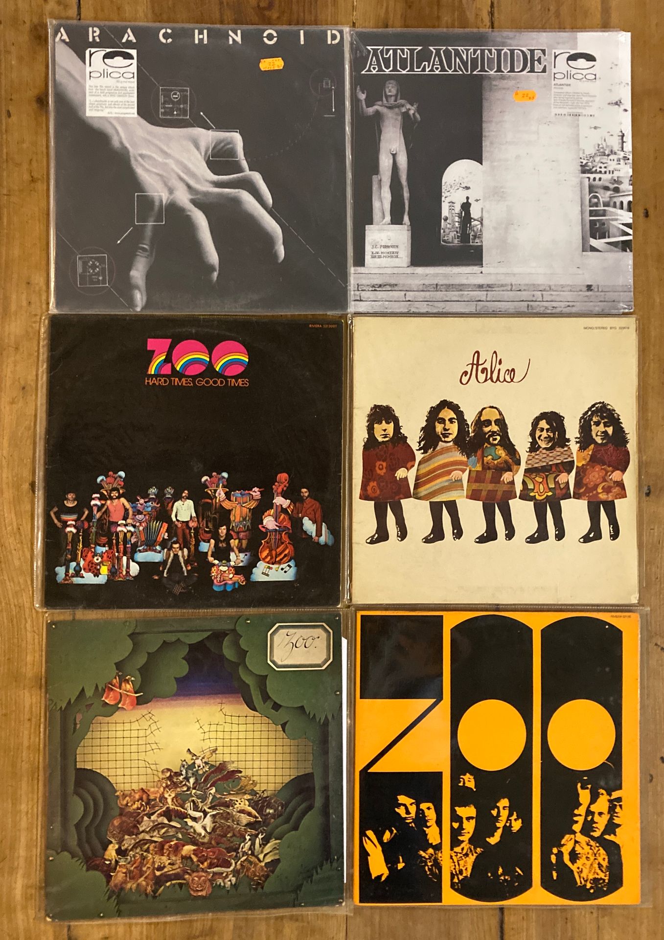 ZOO, ATLANTIDE, ALICE... Lot de 11 disques 33 tours de rock progressif, experime&hellip;