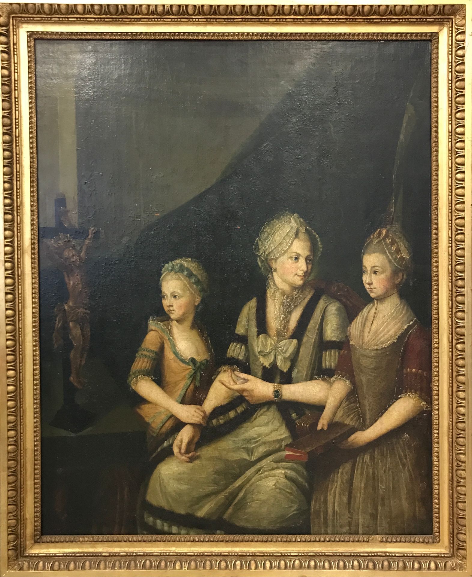 Null 
Ecole Allemande du XVIIIème siècle 


Triple portrait


Huile sur toile. 
&hellip;