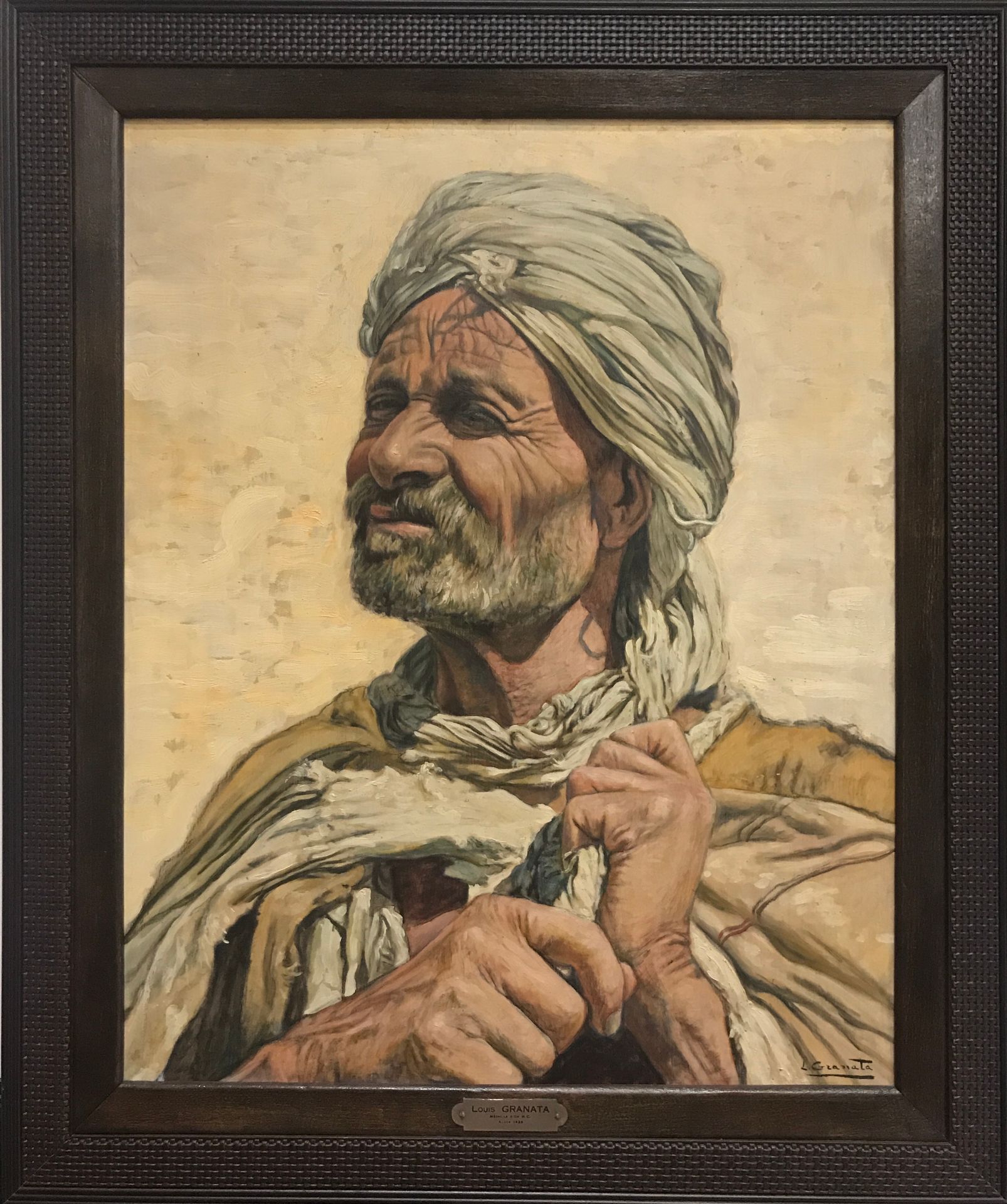 Null Louis GRANATA 1901-1964

"The Berber". 

Oil on panel. 

Signed lower right&hellip;