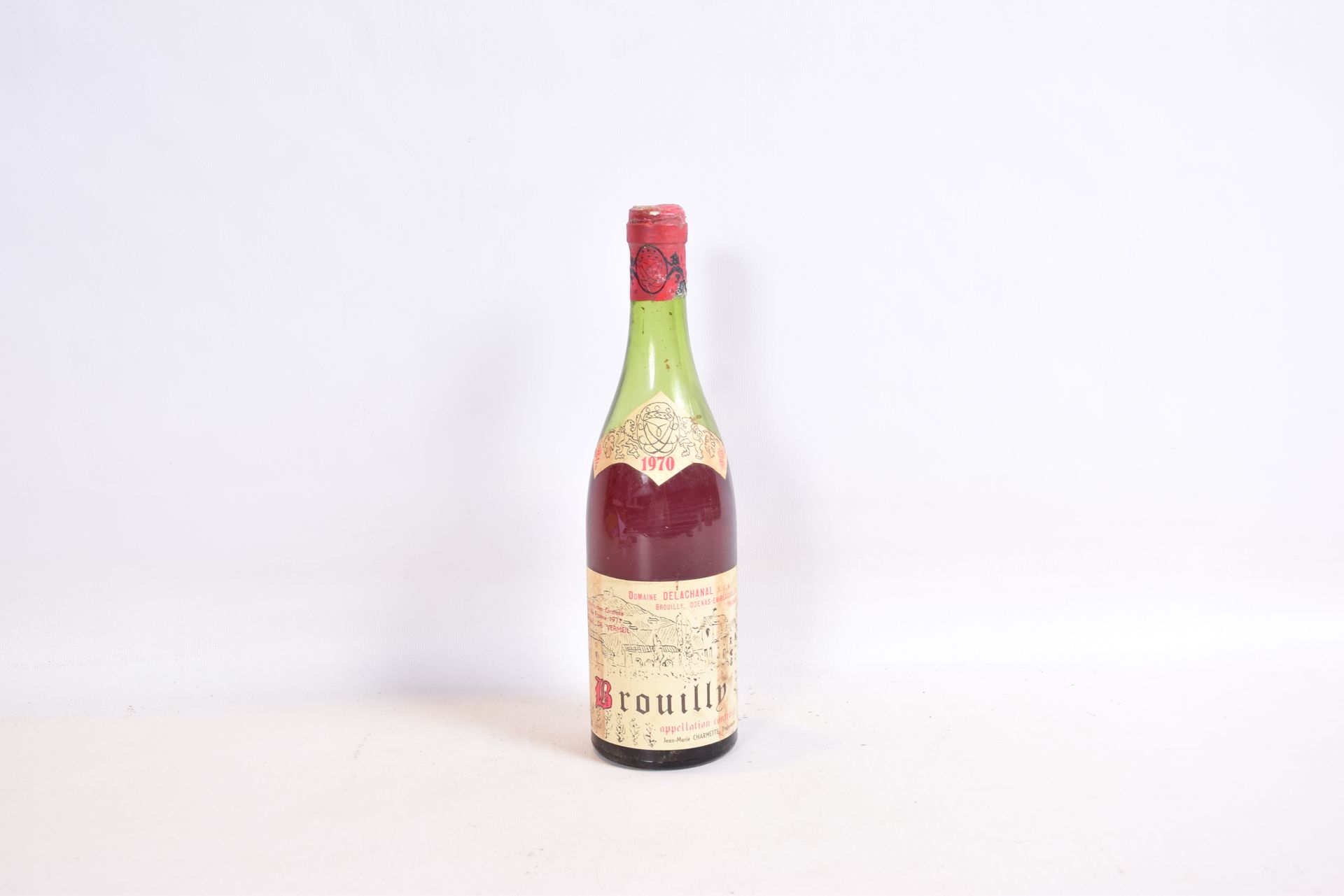 Null 1 BELLE BROUILLY Domaine Delachanal mise Charmette Prop. 1970

	还有。有点褪色和污渍（&hellip;