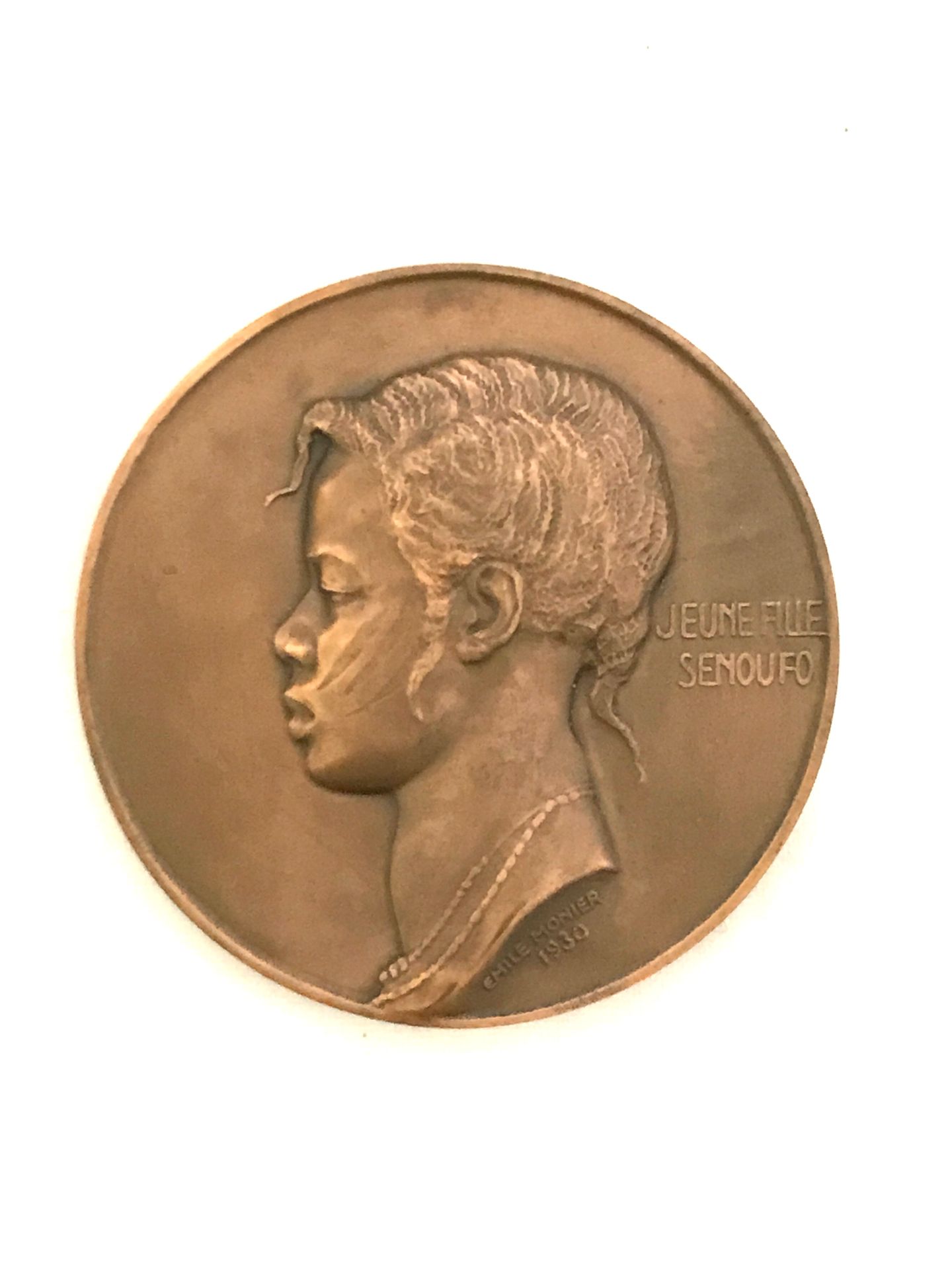 Null Emile MONIER (1883-1970), médaille en bronze représentant les colonies fran&hellip;