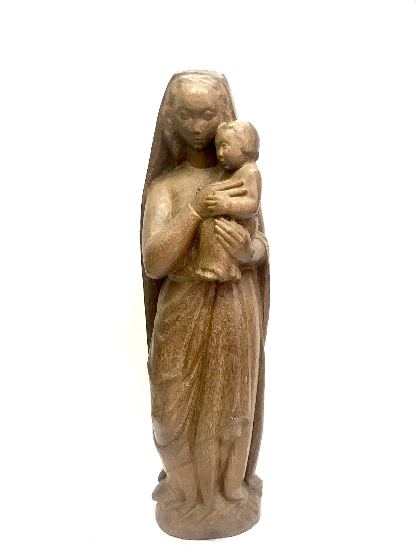 Null BAUMEL Jean-Marie 1911-1978

Vierge à l'enfant

Sculpture en bois d'acacia.&hellip;