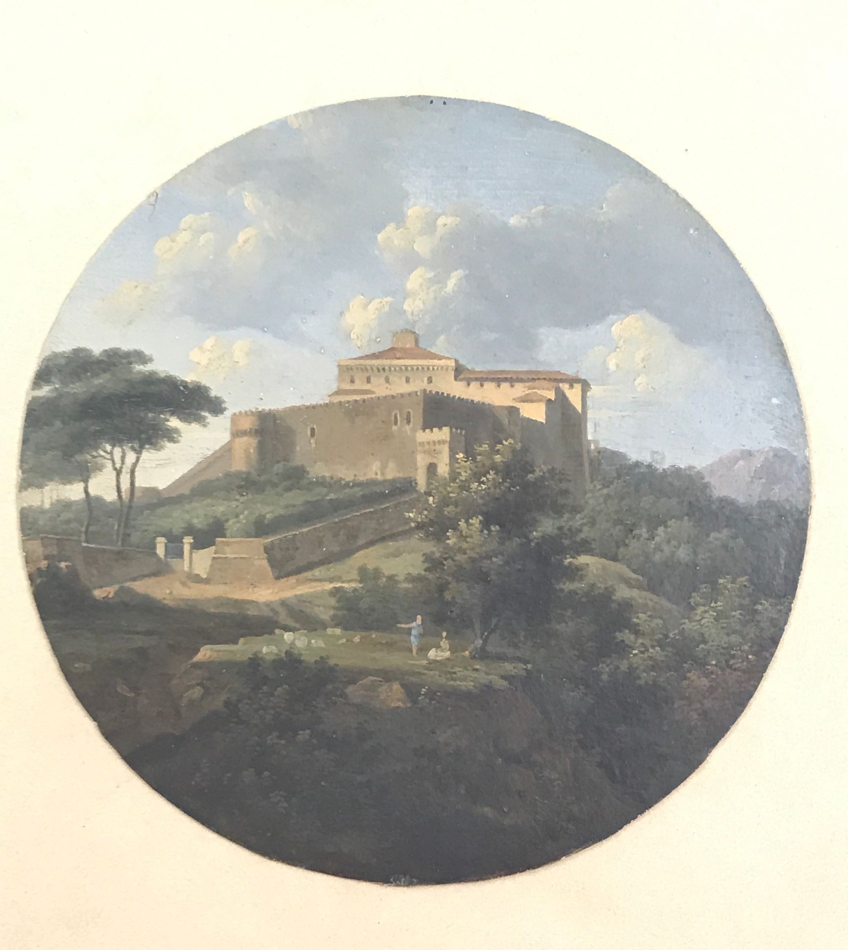 Null Ecole italienne du XVIIIème siècle

Vue d'un castello

Huile sur carton ron&hellip;