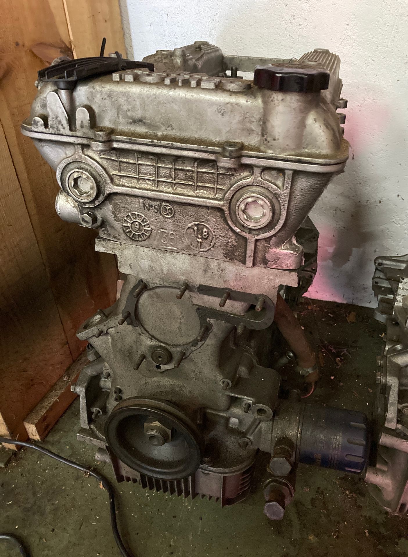 Null 
Kompletter ALFA ROMEO 1L8-Motor der Giulietta. 70er Jahre.