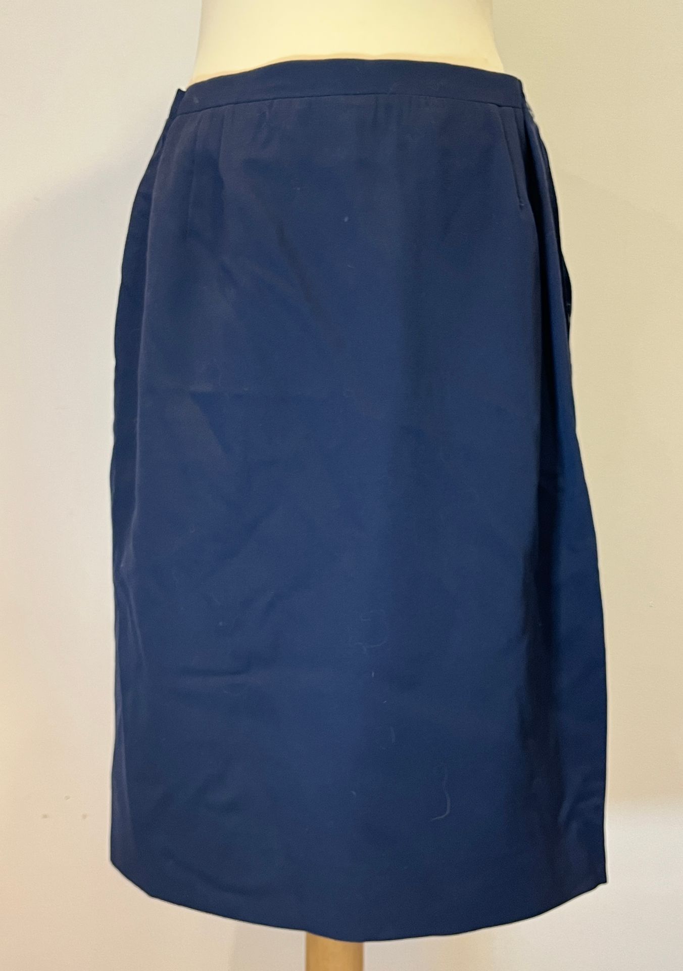 Null VALENTINO NIGHT - una falda de crepé azul noche con dos bolsillos delantero&hellip;
