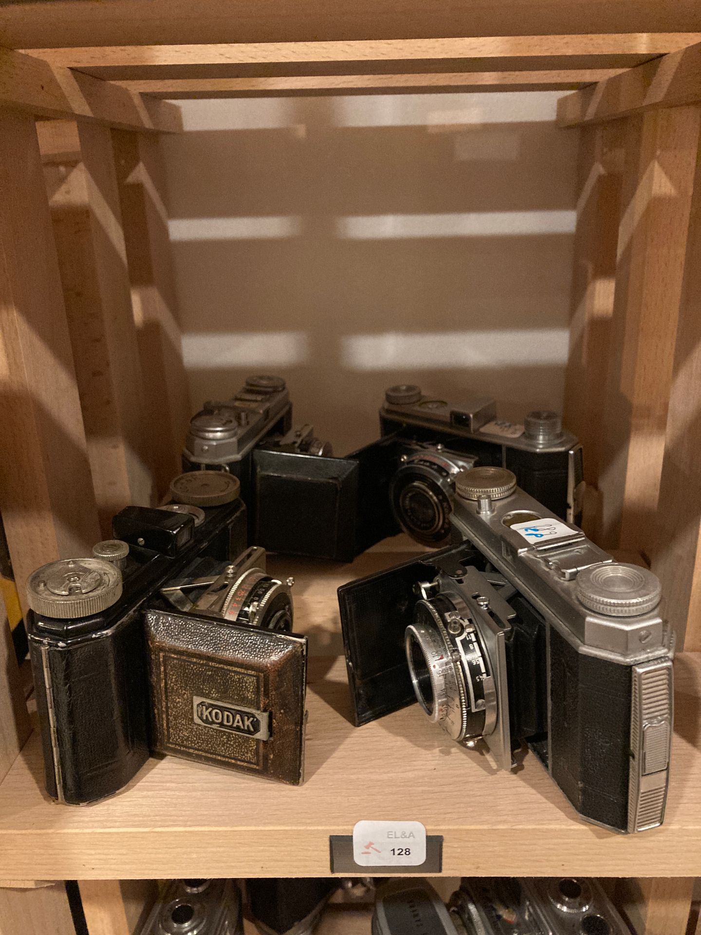 Null Set of four Kodak cameras (Retina and Retinette)