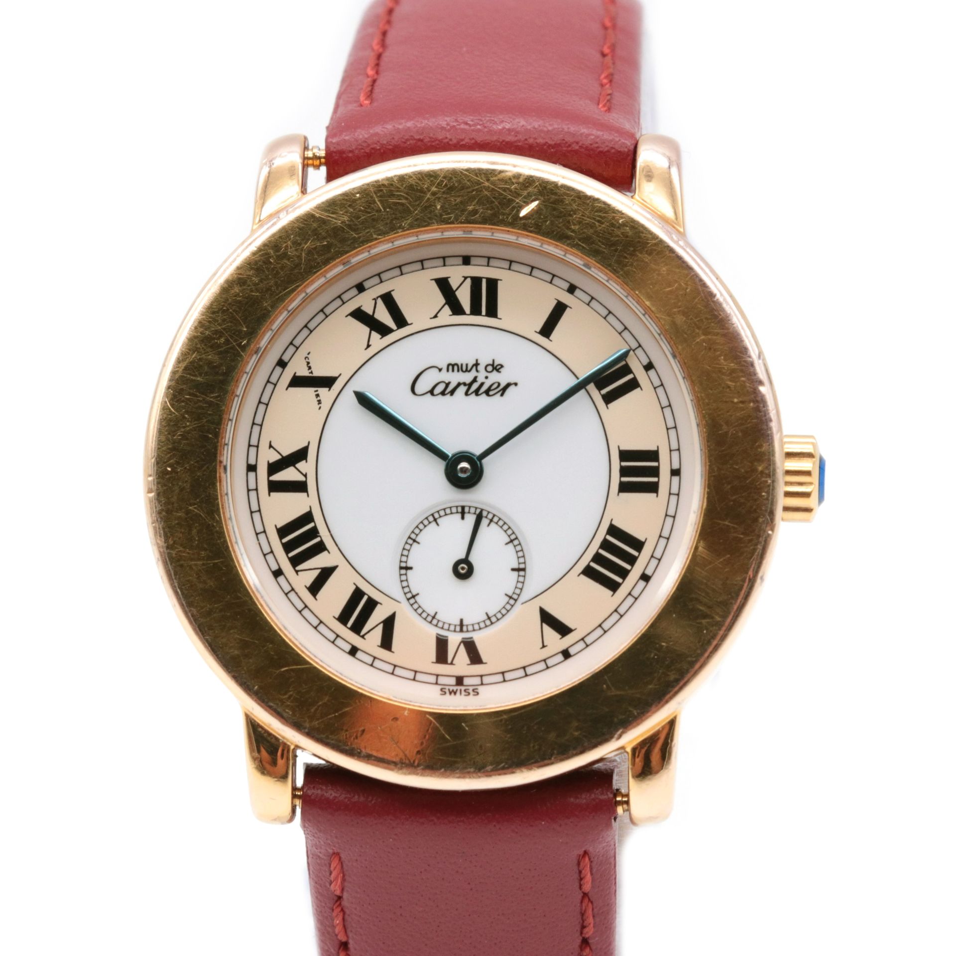 Montre Cartier, Must The gold-plated silver case, signed

The circular dial with&hellip;