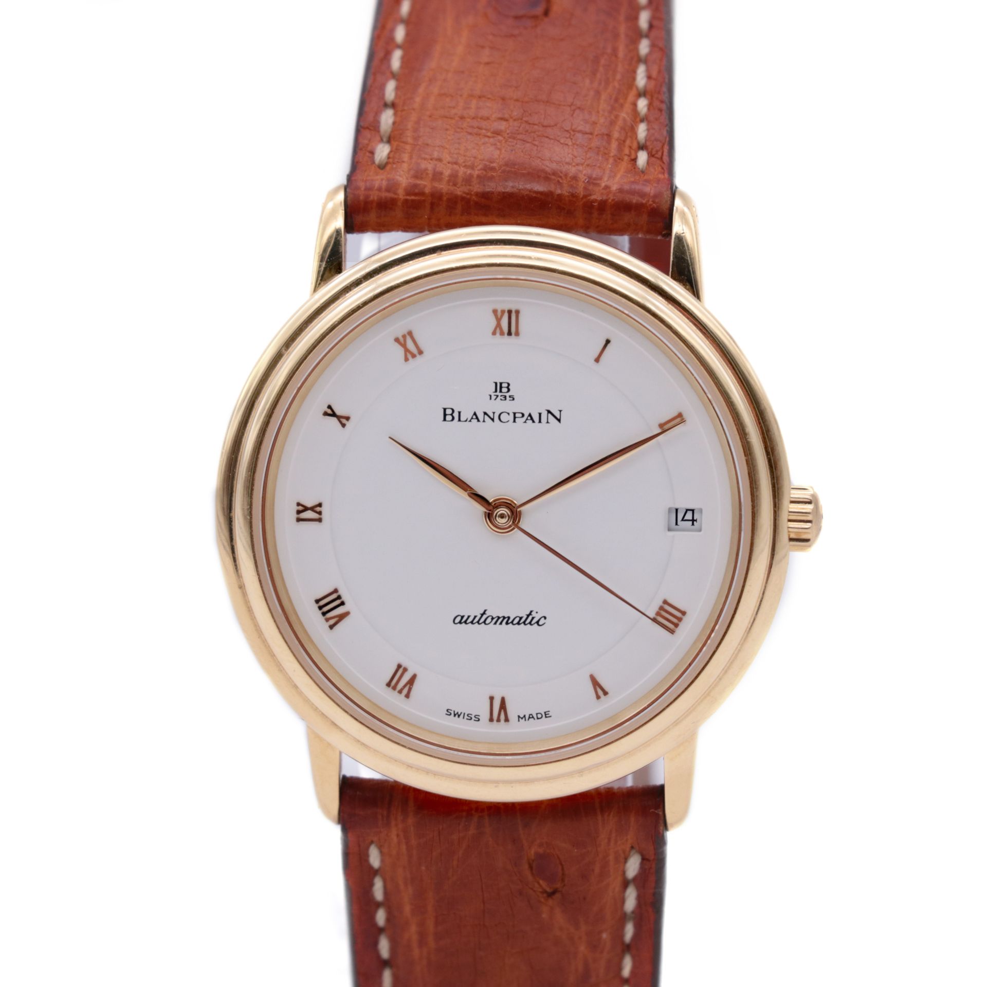 Montre Blancpain, Villeret The case in 18 ct yellow gold, signed

The circular d&hellip;