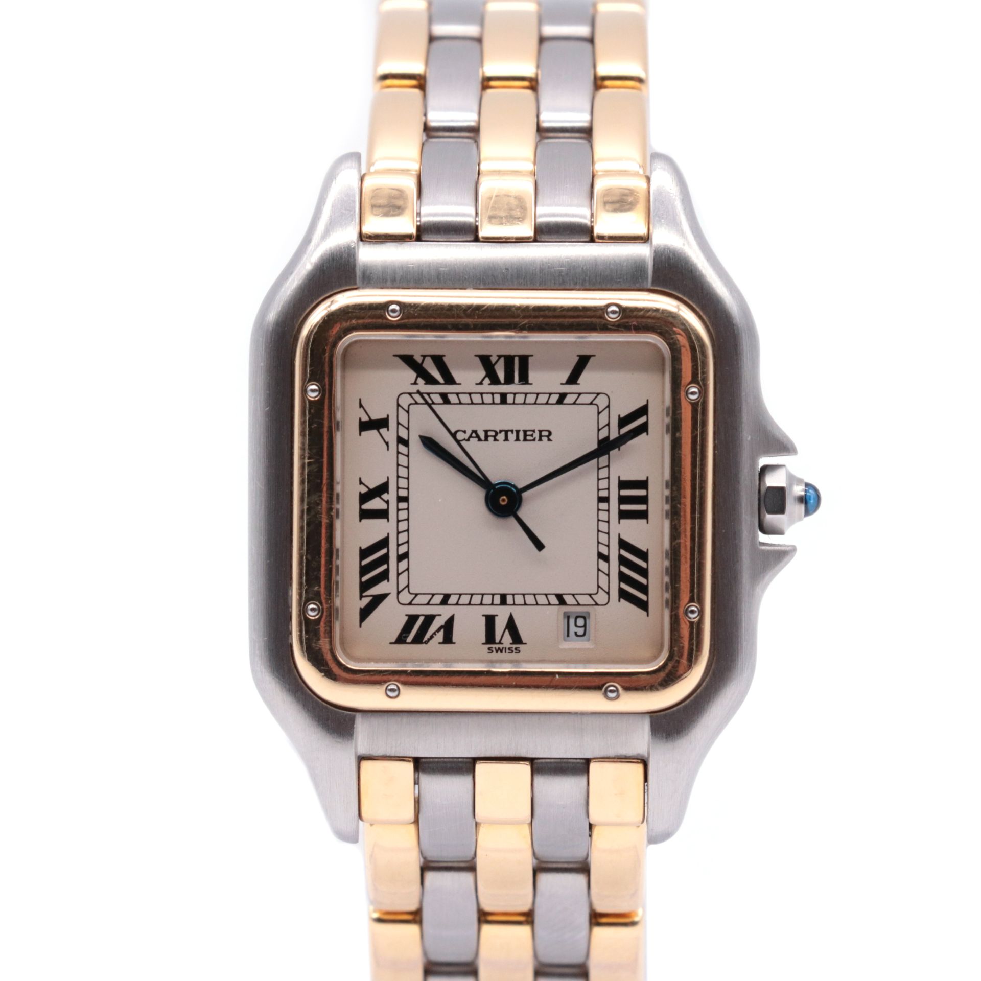 Montre Cartier, Panthère The rectangular case with cut sides in 18K yellow gold &hellip;