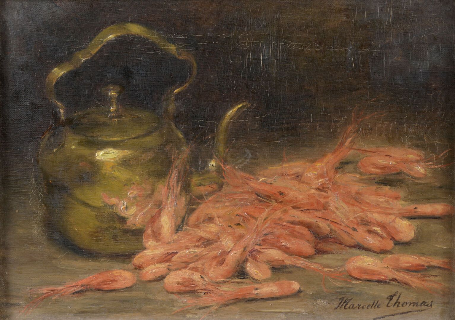 Null 
Marcelle THOMAS (1940)




"Nature morte aux crevettes" 




Toile signée &hellip;