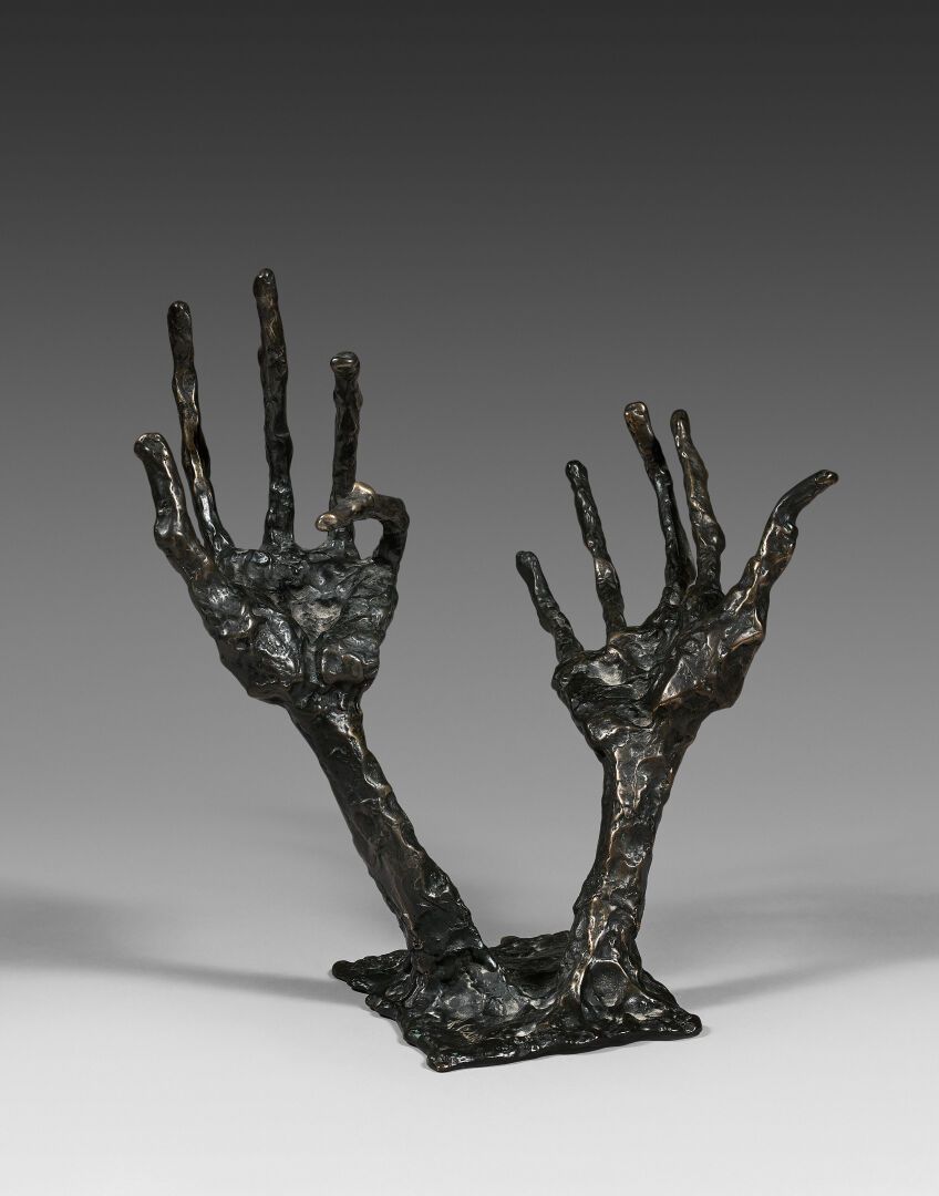 Null Robert CRANOIS (1924)

Die Hände, 1960

Eine Bronzeskulptur mit brauner Pat&hellip;