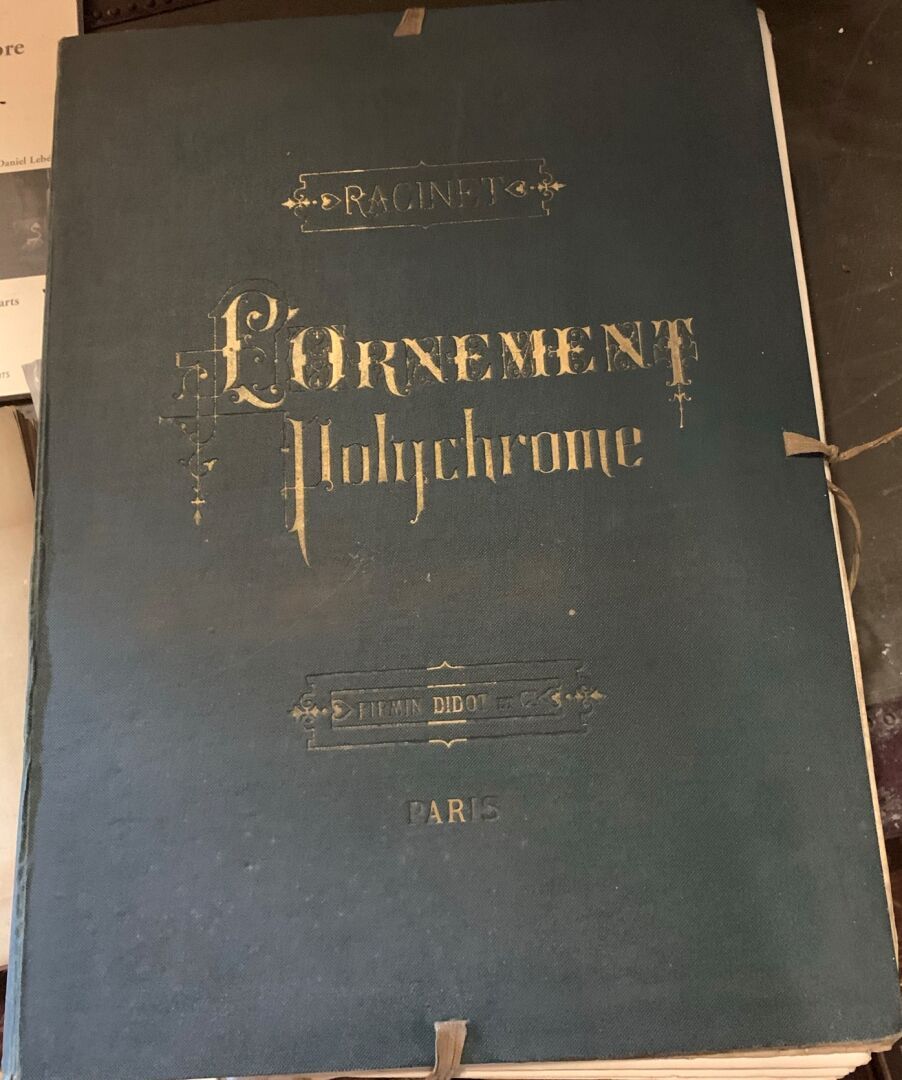 Null 拉西内特。L'ornement polychrome.巴黎，Firmin-Didot，第二版，100张彩色、金色和银色图片