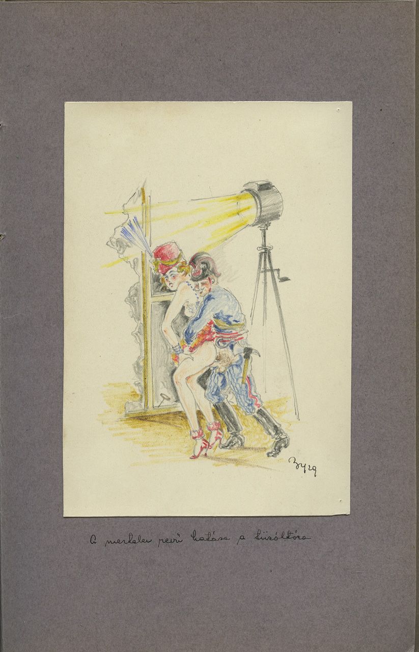 Null 
Robert Byssz. Függöny Mögött. [Derrière le rideau], 1929. Portefeuille, 24&hellip;