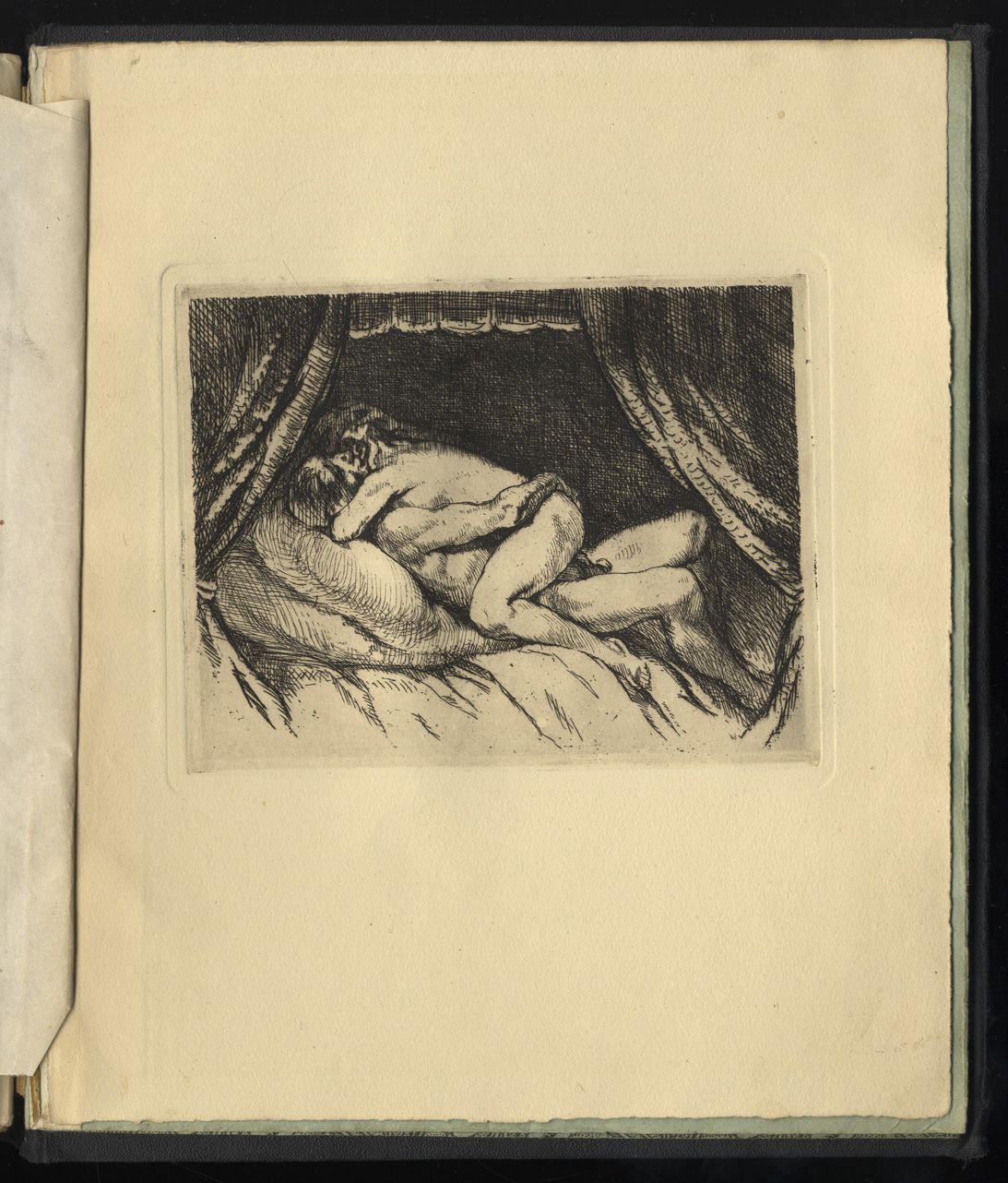 Null 鲁道夫[或雷兹索]-梅伦伊（1893-1957）。雕刻的45幅作品]。四开本，出版商的黑色珍珠棉，标题为冷金色（书脊上的小事故）。包含45幅版画的作品&hellip;
