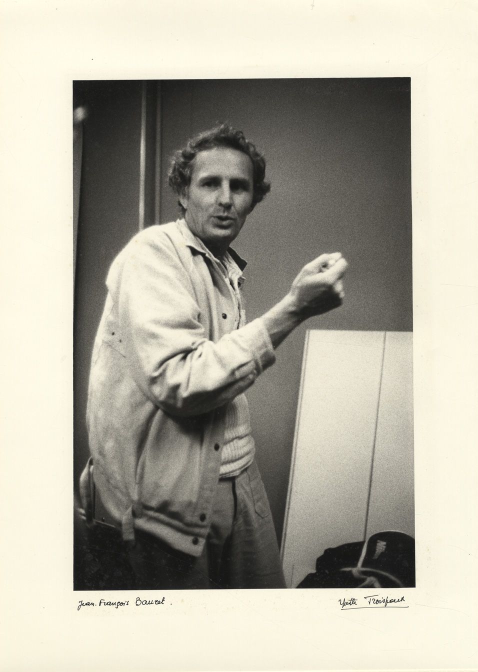 Null Yvette TROISPOUX (1914-2007)，摄影家。代表让-弗朗索瓦-鲍雷（1932-2014）的印刷品。复古银版画，30 x 20厘米&hellip;