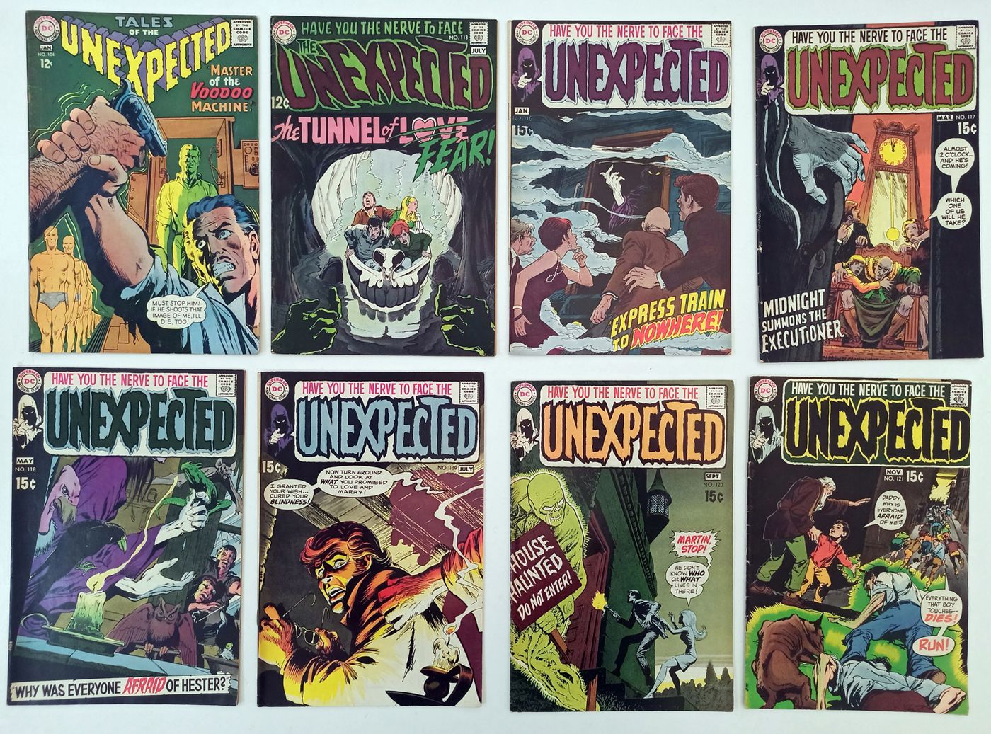Null UNEXPECTED. D.C comics. 8 numéros du n° 104 (janvier 1967) au n° 121 (novem&hellip;