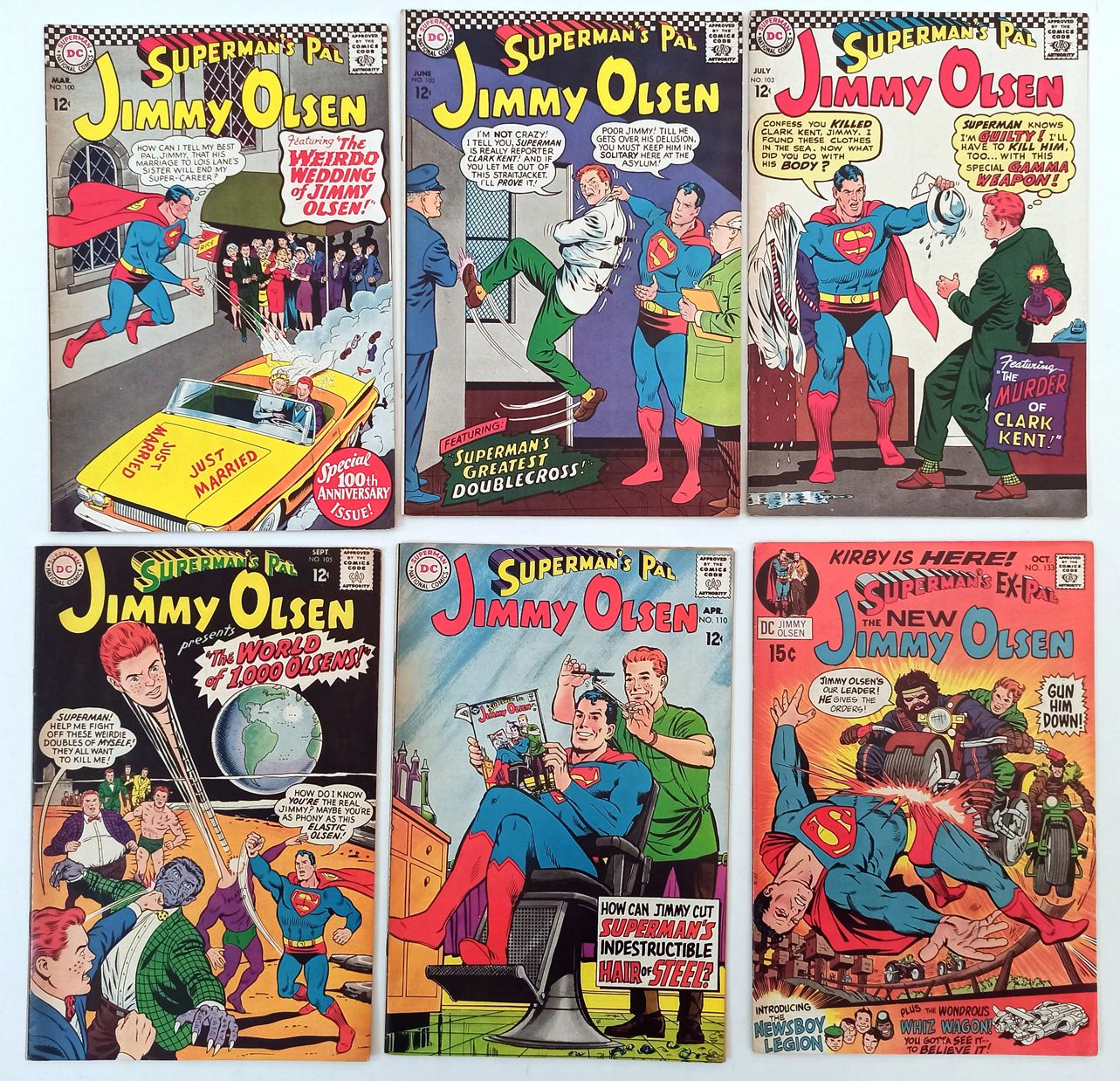 Null Superman's pal. JIMMY OLSEN. D.C comics. 7 numéros du n° 100 (mars 1967) au&hellip;