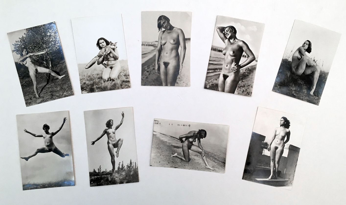 Null Gerhard Riebecke (1878-1957), attribuito a. Studi di nudo, 1935 circa. 9 st&hellip;