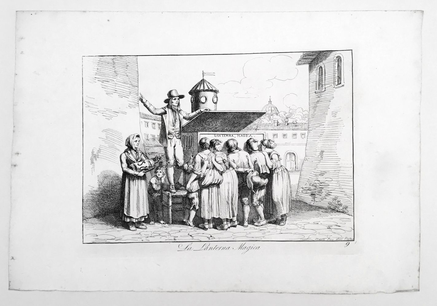 Null Bartolomeo PINELLI (1781-1835). Die magische Laterne, Rom, 1815.Ätzradierun&hellip;