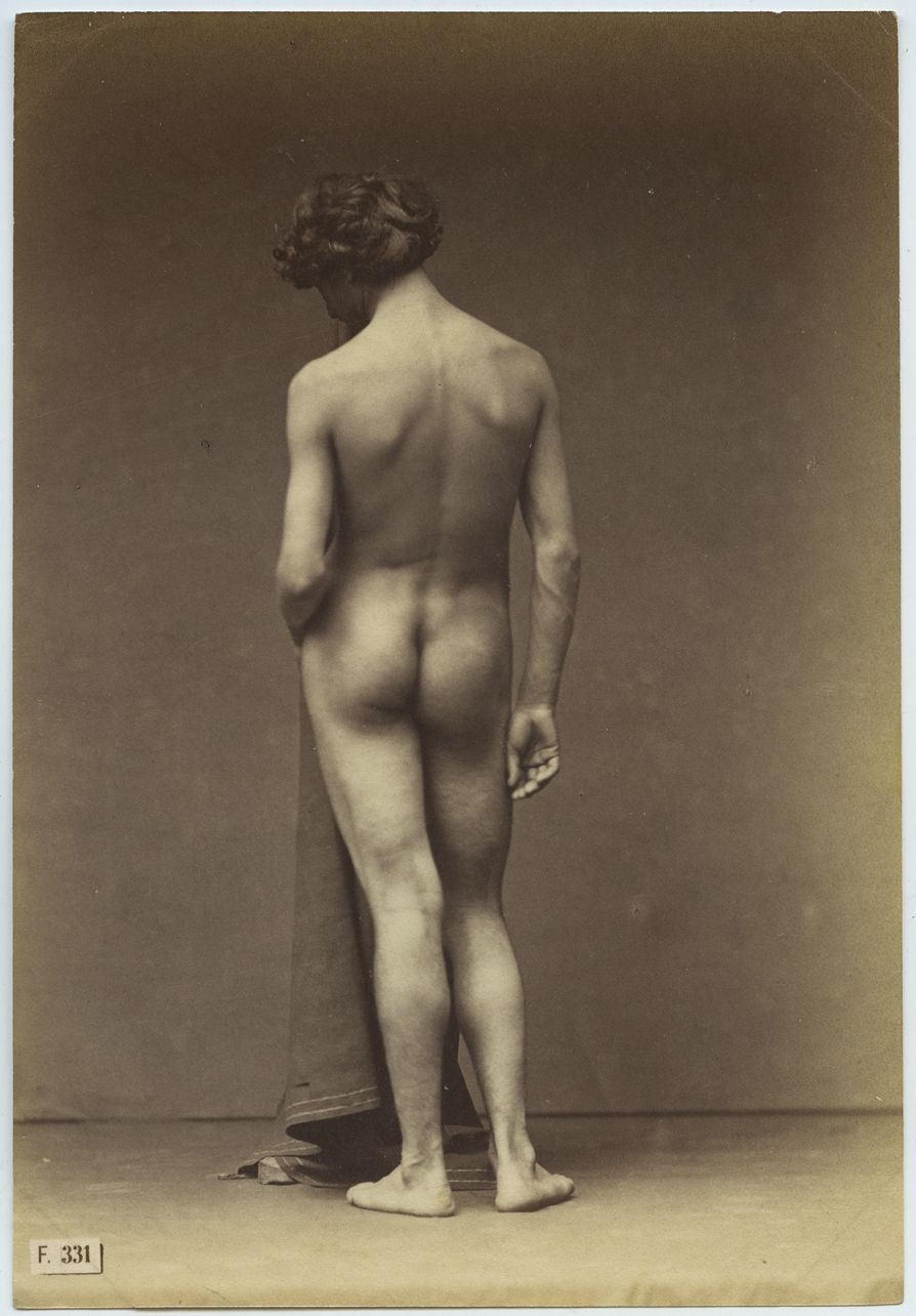 Null MASCHIO. Jean-Louis IGOUT (1837-1880). Studio di un nudo maschile, 1870 cir&hellip;
