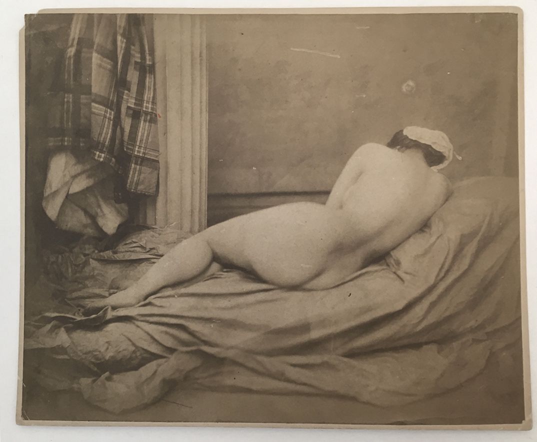Null Auguste BELLOC (1800-1867). Nu féminin allongé, vers 1855. Épreuve original&hellip;