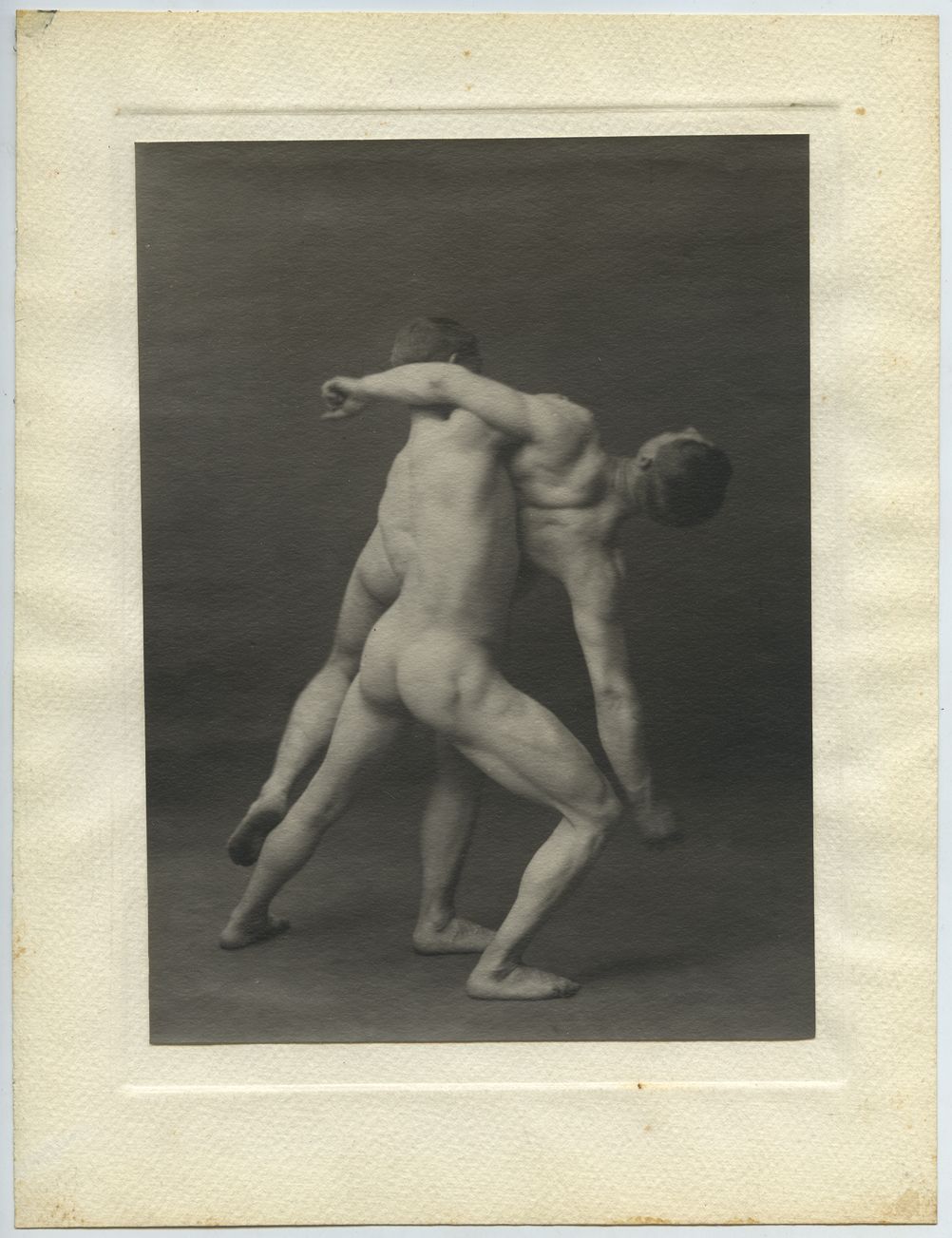 Null MALE. Professor DESBONNET & others. Study of Nude Wrestlers, circa 1910. Vi&hellip;