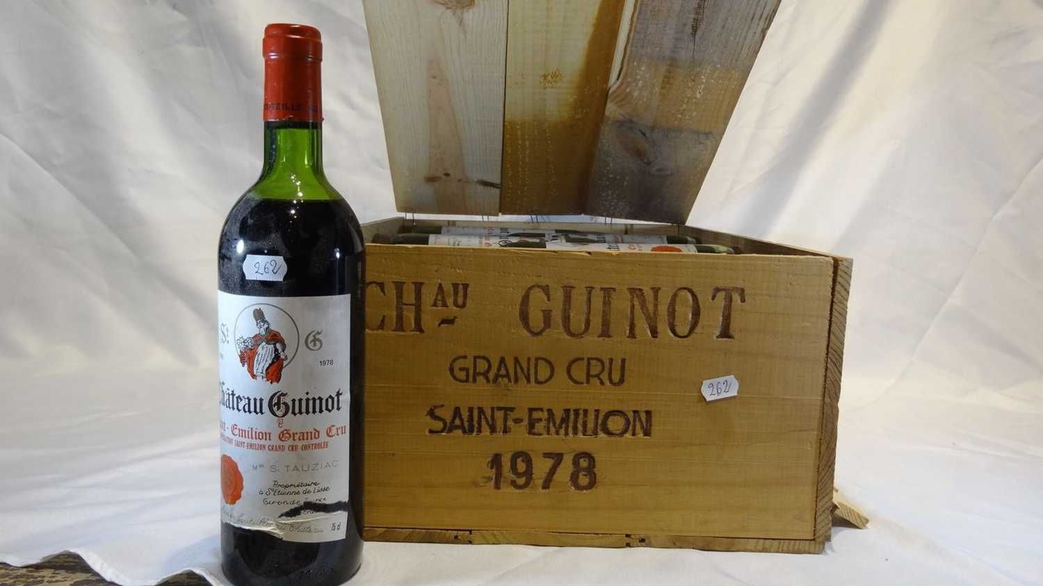 Null 12 Botellas CHÂTEAU GUINOT SAINT EMILION GC 1978 CBO