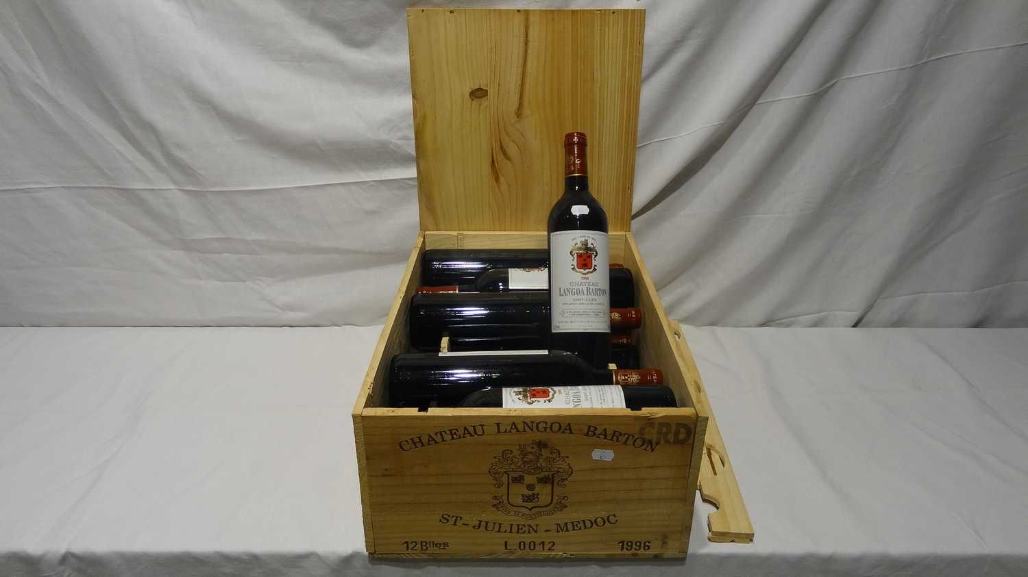 Null 12瓶朗格瓦-巴顿酒庄1996年圣朱利安葡萄酒