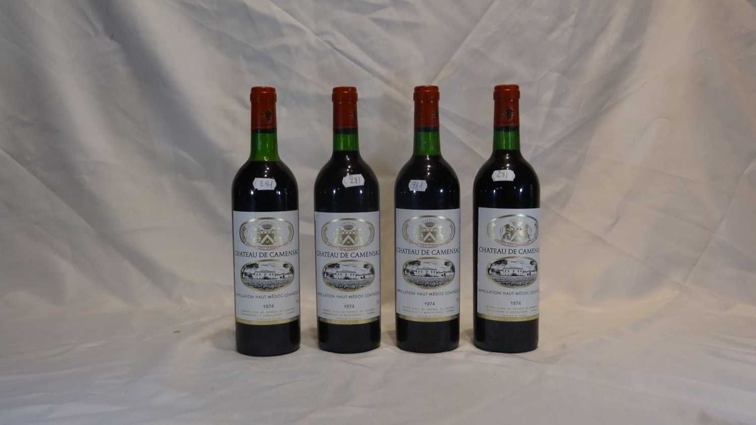 Null 4 Bottles CHÂTEAU DE CAMENSAC 1974 GCC - HAUT-MEDOC