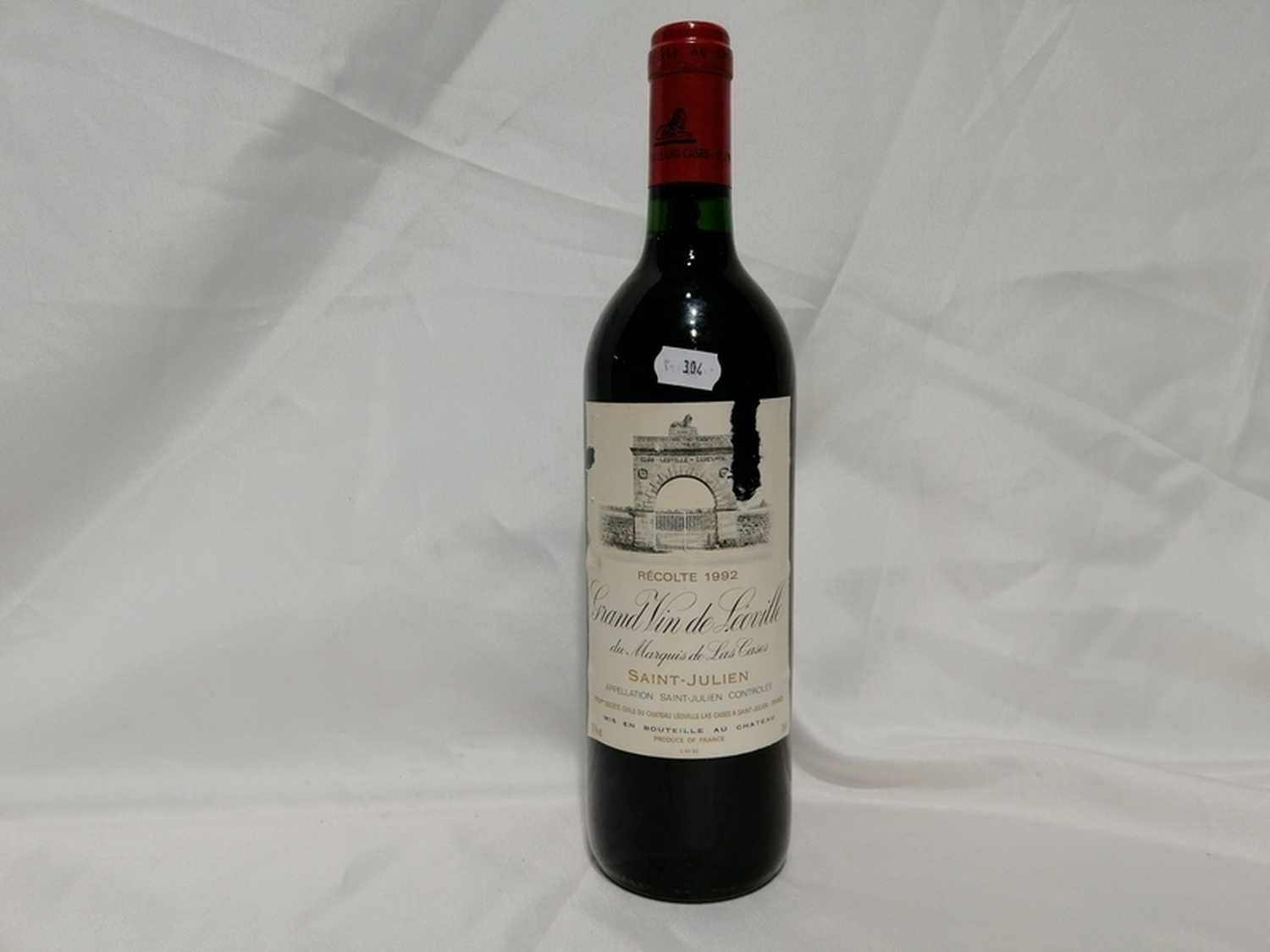 Null 1 Bottiglia GRAND VIN DE LÉOVILLE du Marquis de Las Cases 1992 - St JULIEN &hellip;