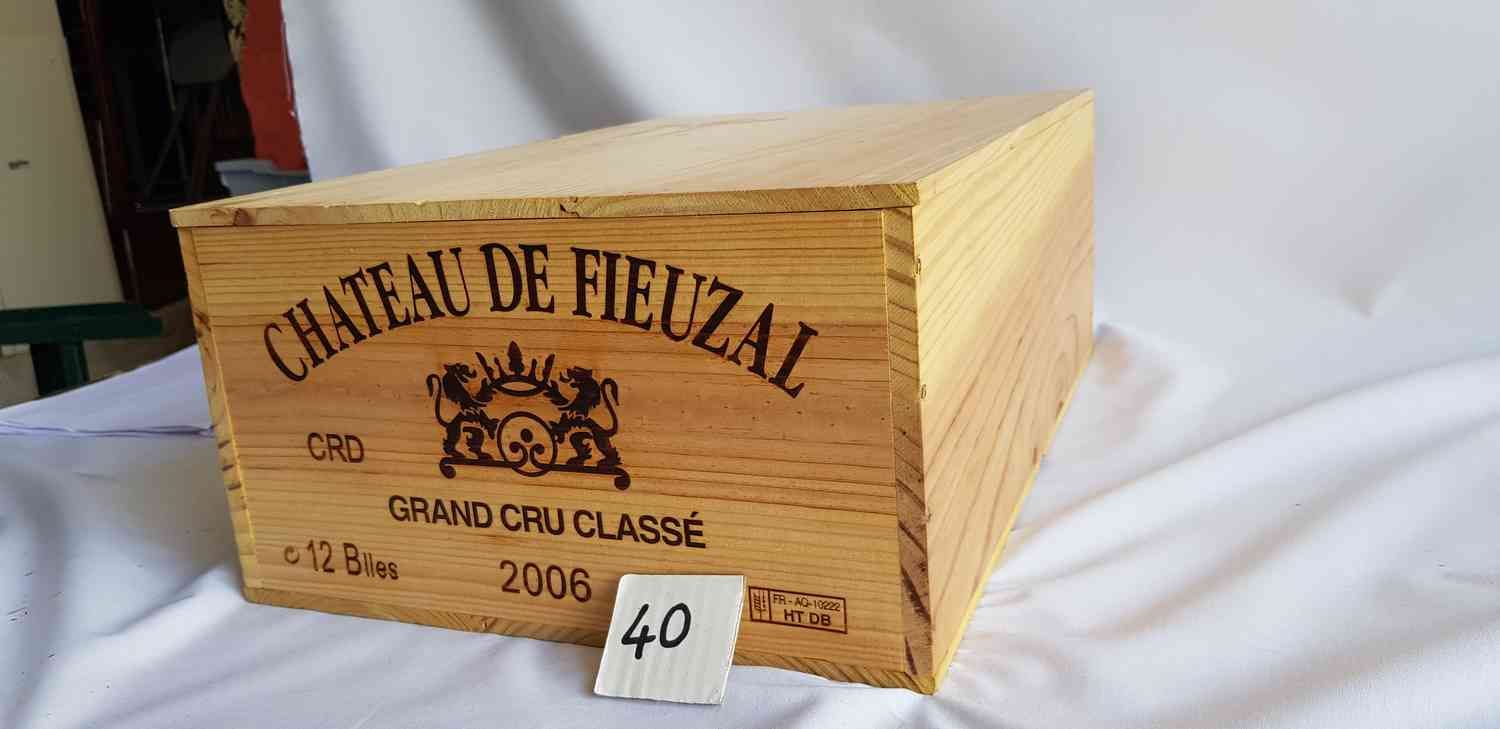 Null 12 bottles château FIEUZAL 2006 GCC PESSAC LEOGNAN , CBO, Good storage.