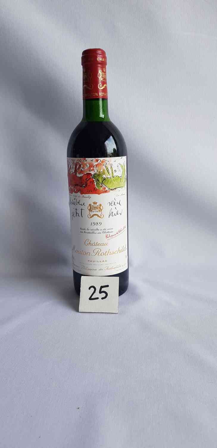 Null 1 bottle Château MOUTON ROTHSCHILD 1989. GCC PAUILLAC . Good presentation, &hellip;