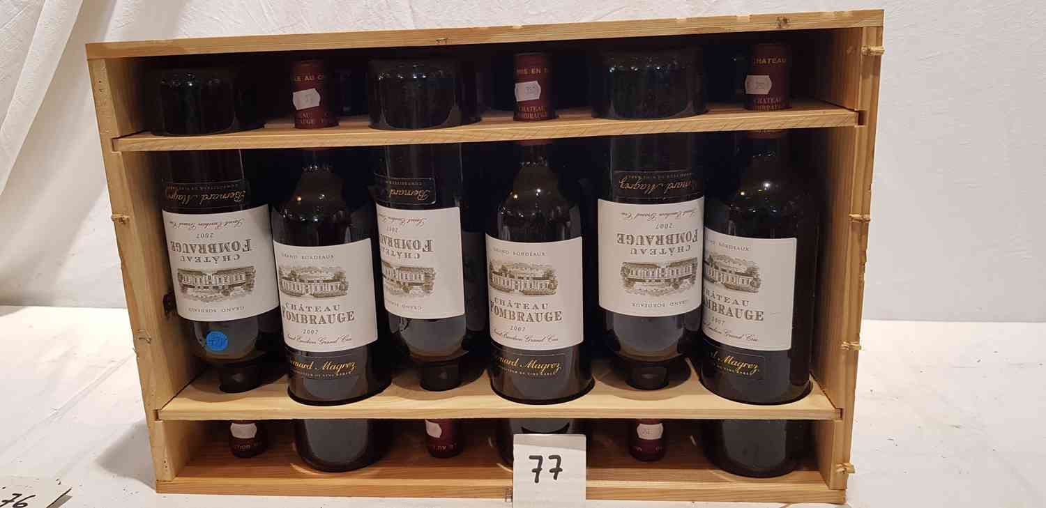 Null 12 bottles château FOMBRAUGE 2007 SAINT EMILION GRAND CRU. In its CBO, perf&hellip;