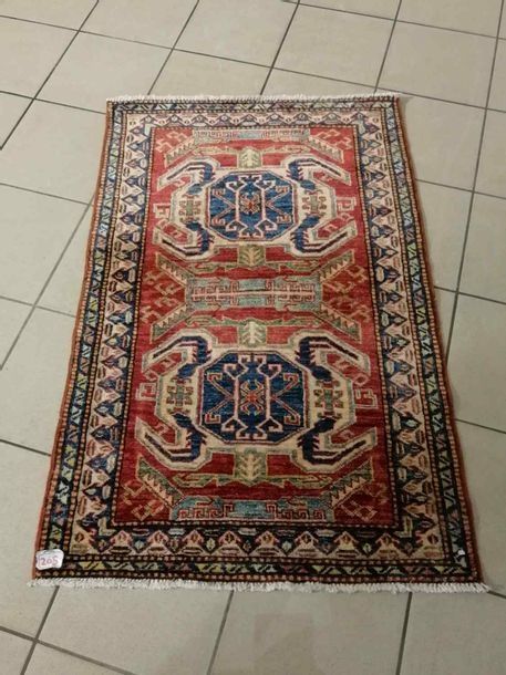Null 阿富汗土库曼类型的地毯 优质美利奴羊毛 尺寸120 x 80