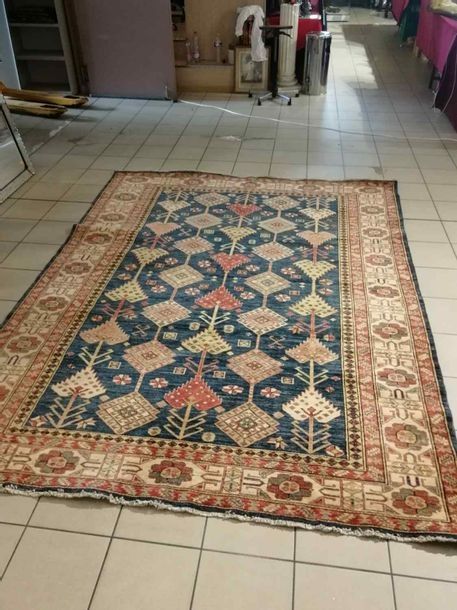 Null 1张原始的伊朗美丽诺羊毛优质地毯-尺寸284 x 216