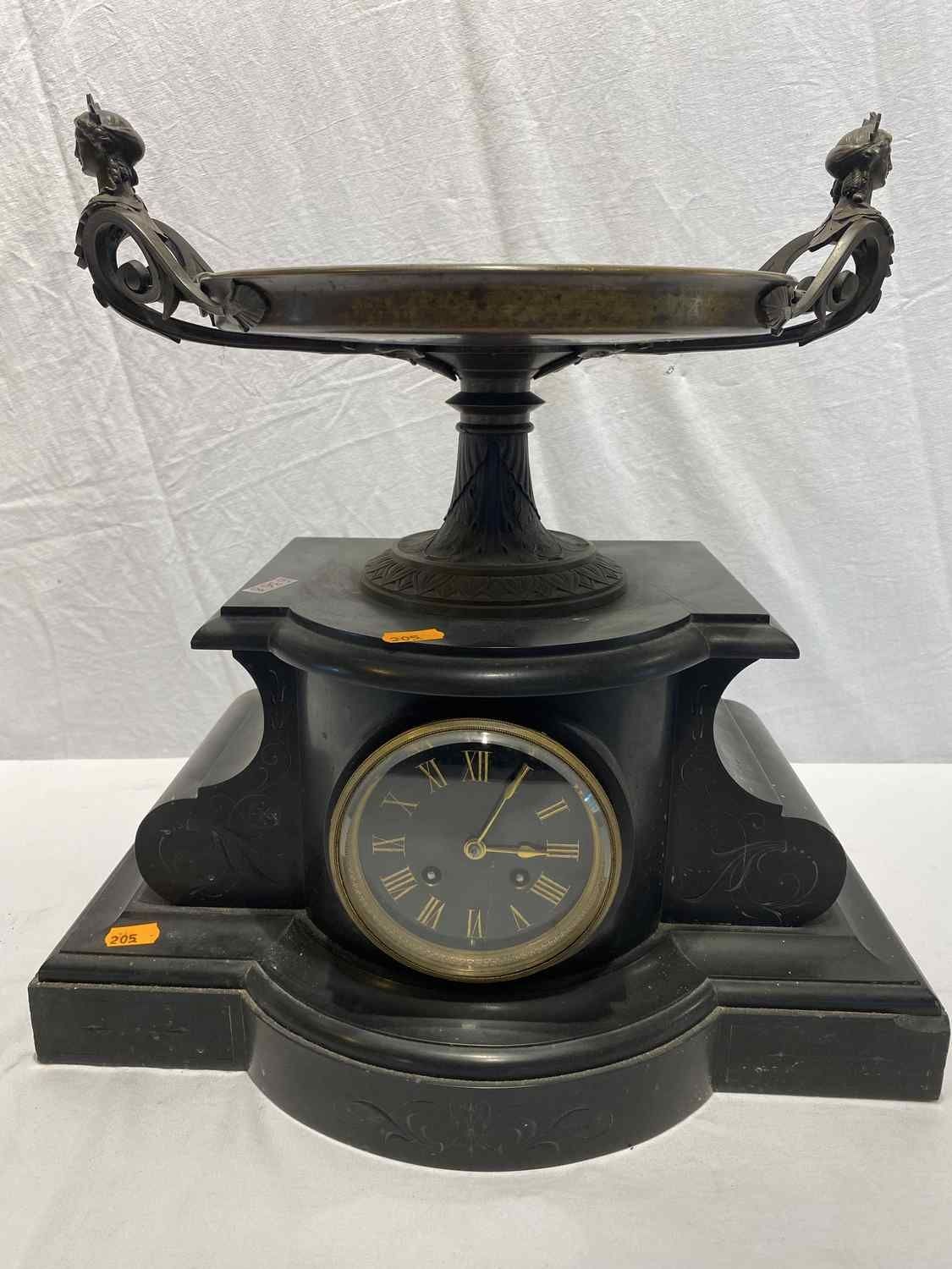 Null 1 reloj Napoleón III con taza de bronce - Dim. 43x45cm